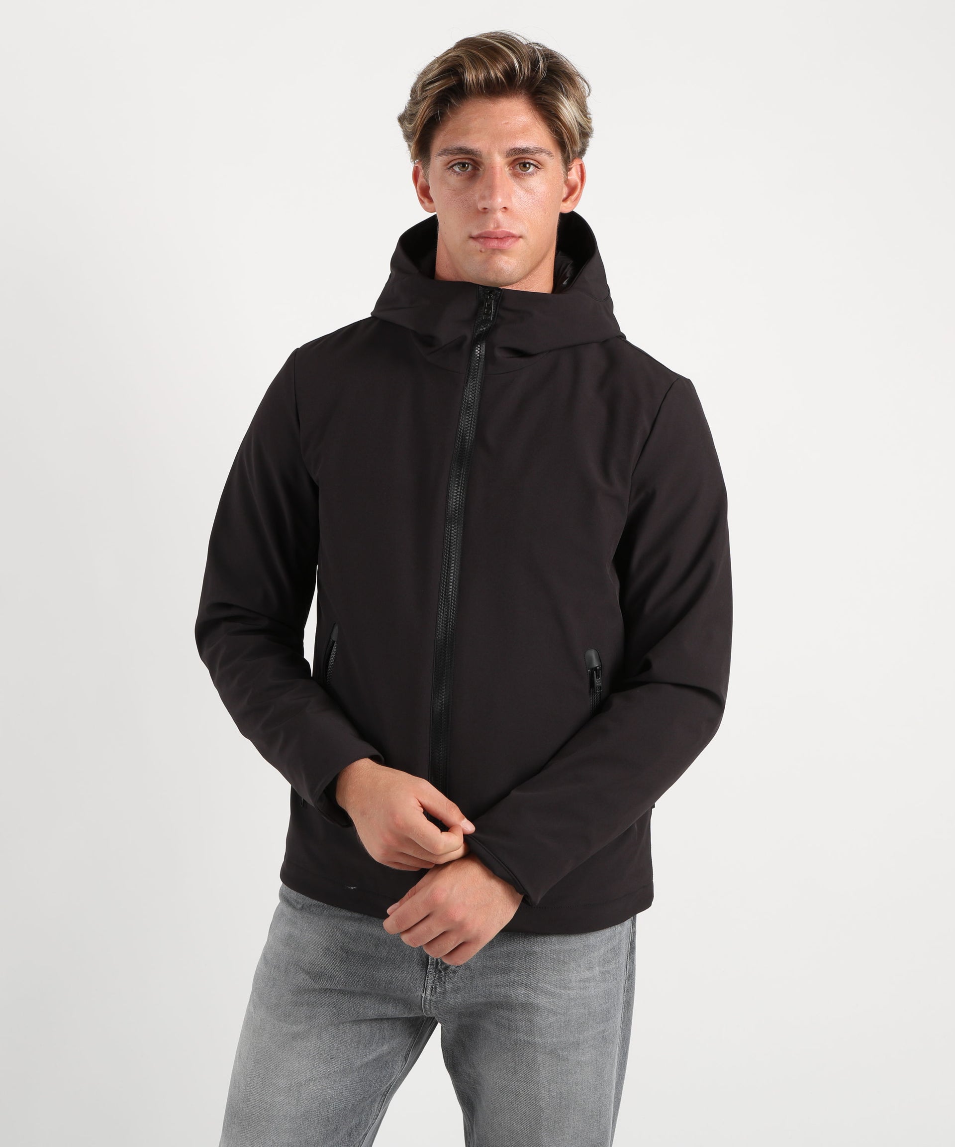 WOOLRICH Giacca con cappuccio soft shell pacific