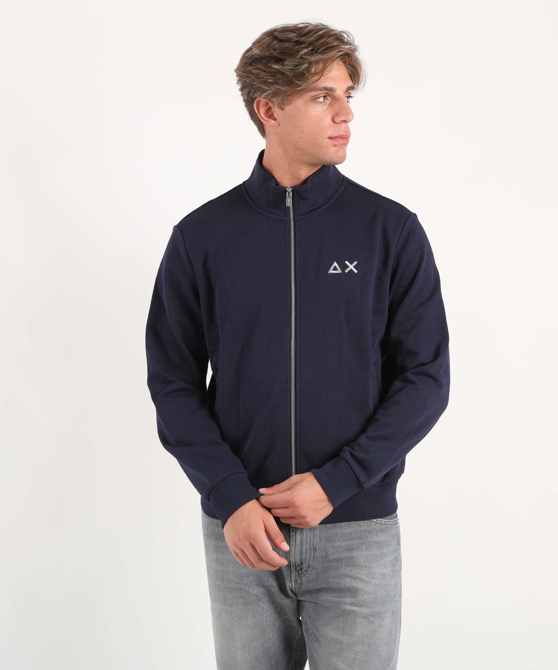 SUN 68 Felpa full zip senza cappuccio