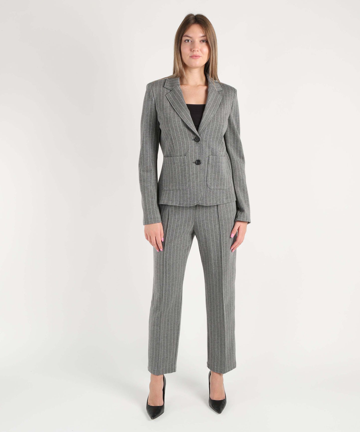 PENNYBLACK Pantaloni in jersey gessato