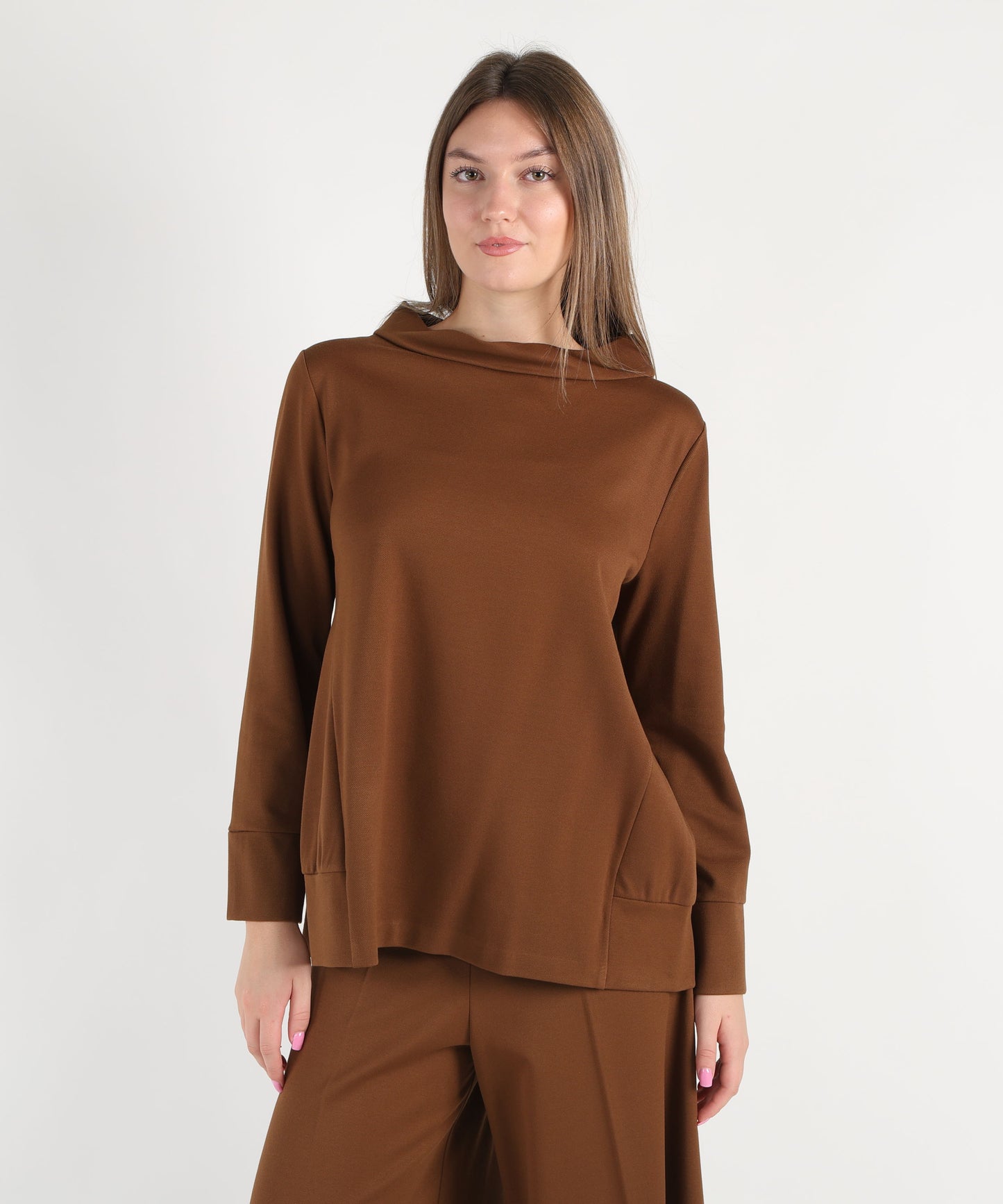 MEIMEI Blusa donna in misto viscosa stretch