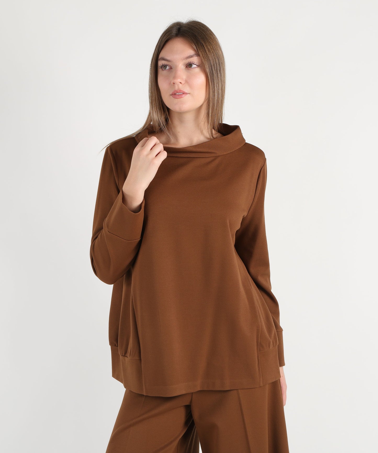 MEIMEI Blusa donna in misto viscosa stretch