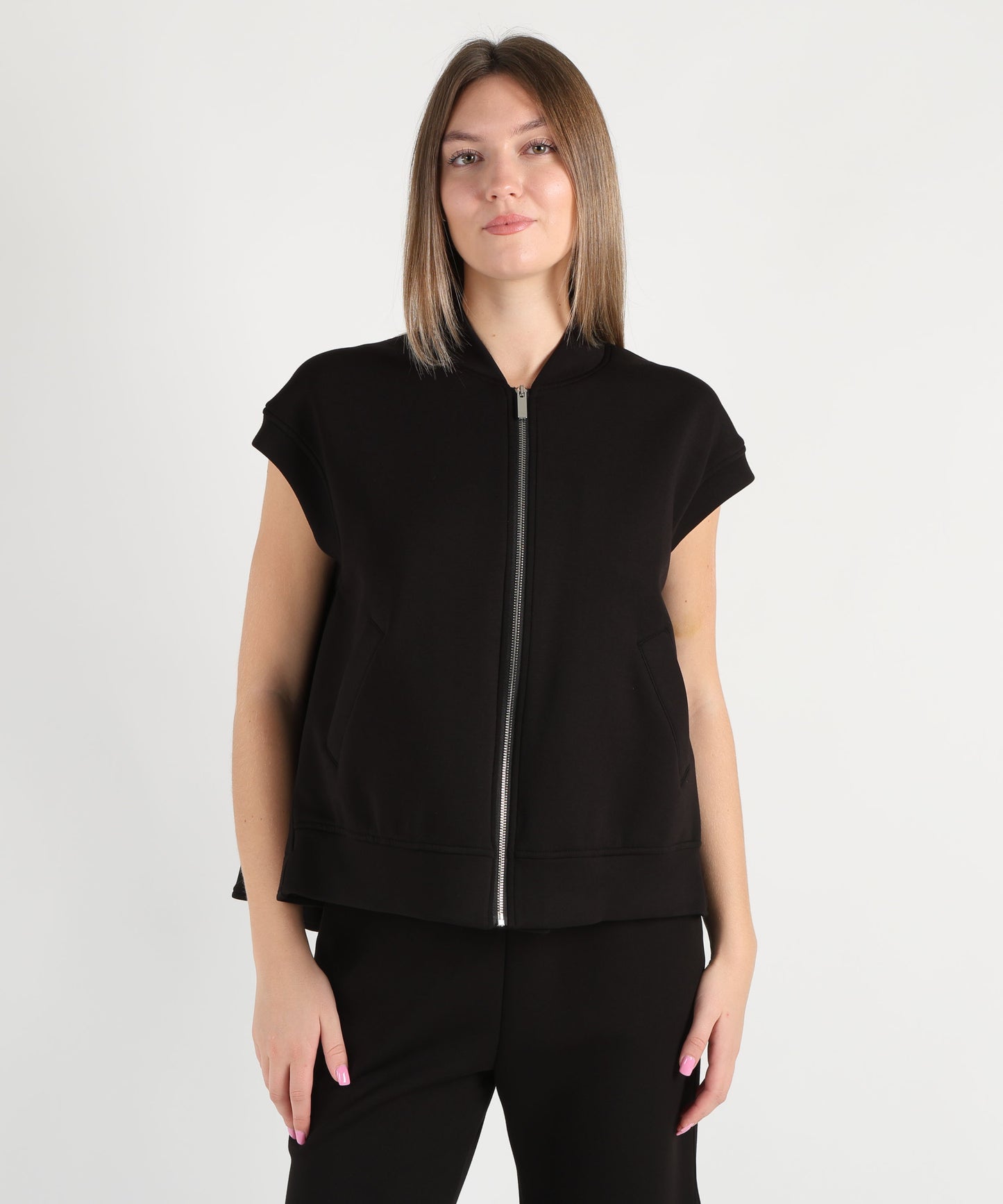 MEIMEI Gilet con zip
