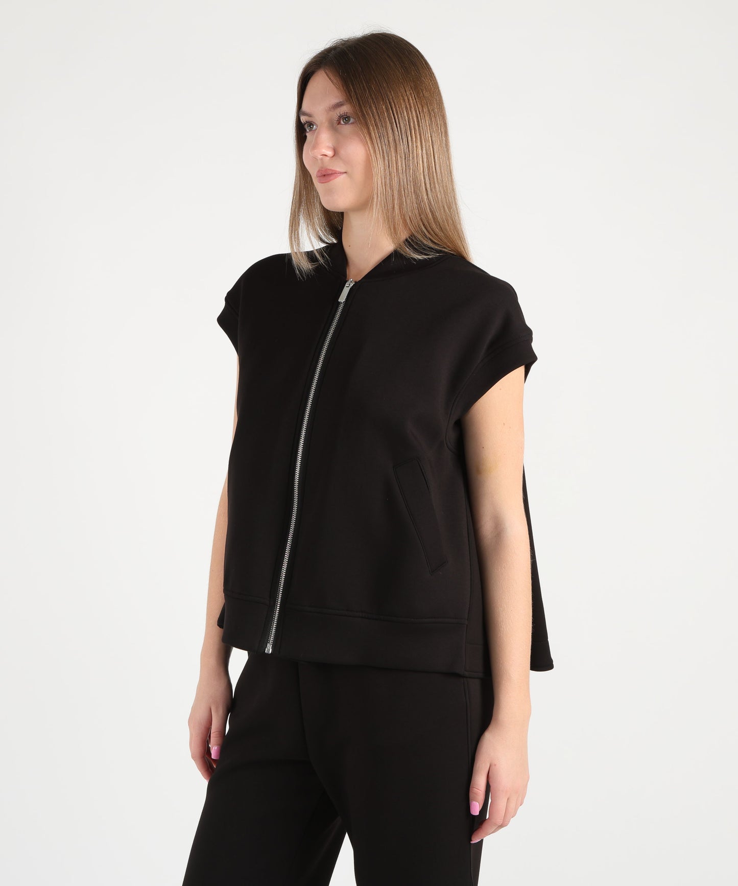 MEIMEI Gilet con zip