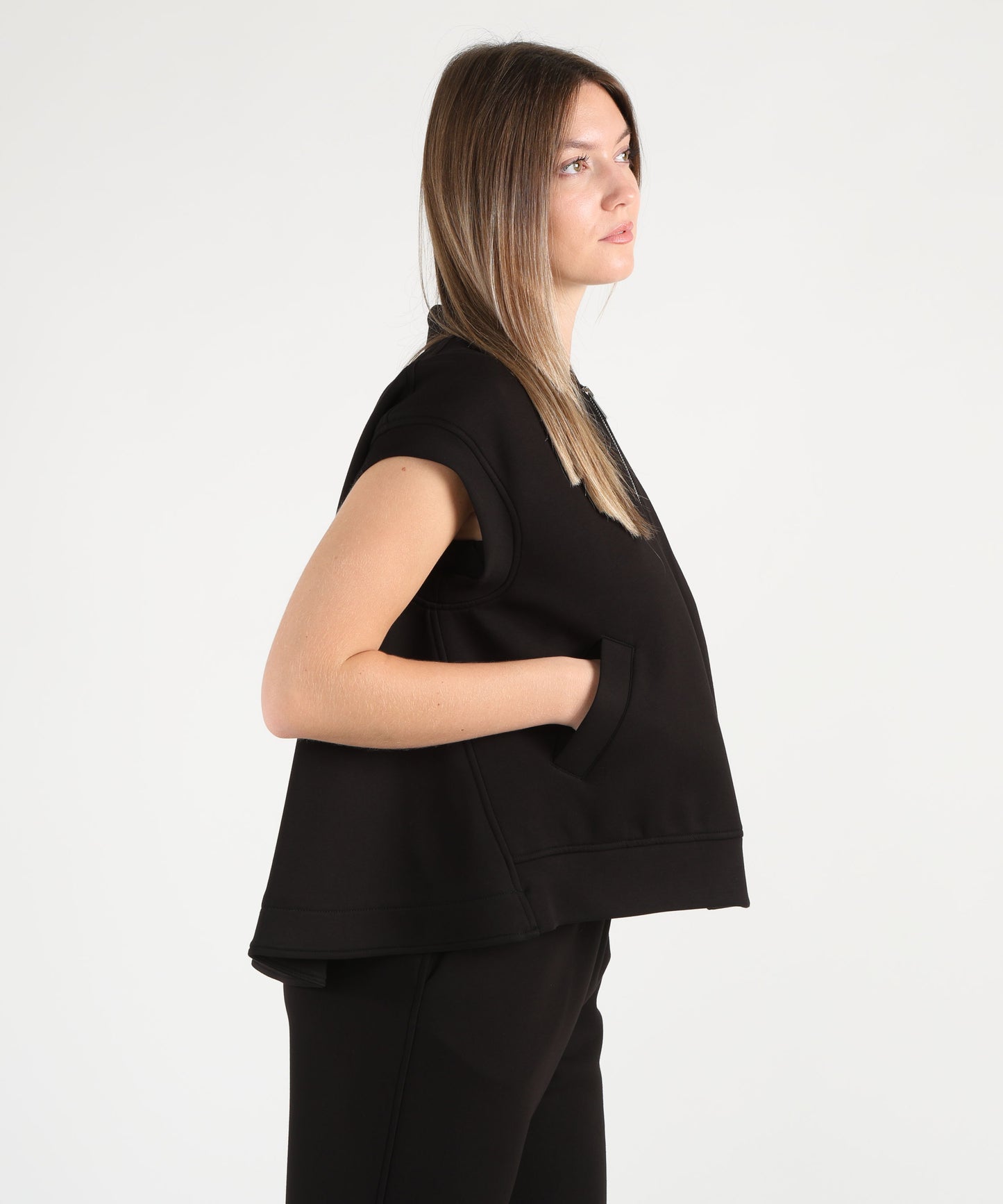 MEIMEI Gilet con zip
