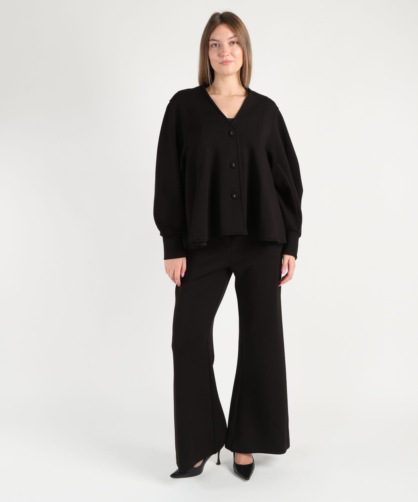 MEIMEI Pantalone in viscosa stretch