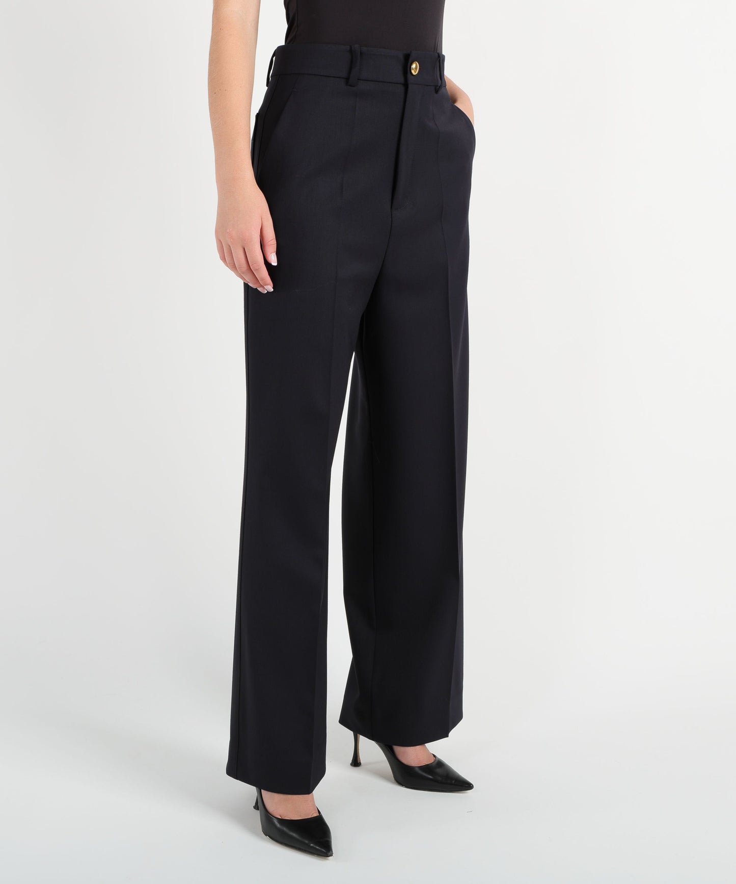 P.A.R.O.S.H. Pantalone ampio con bottone