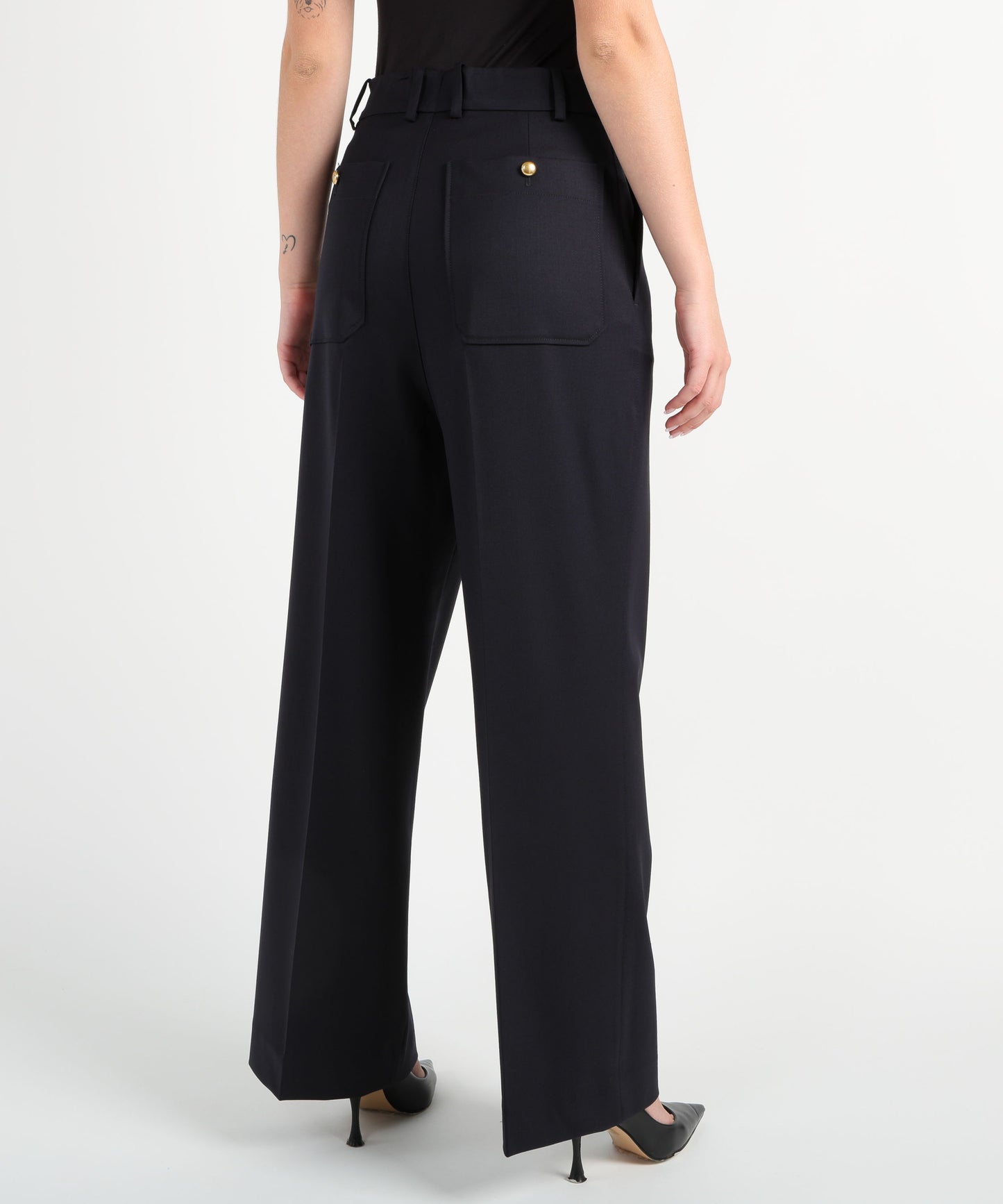 P.A.R.O.S.H. Pantalone ampio con bottone