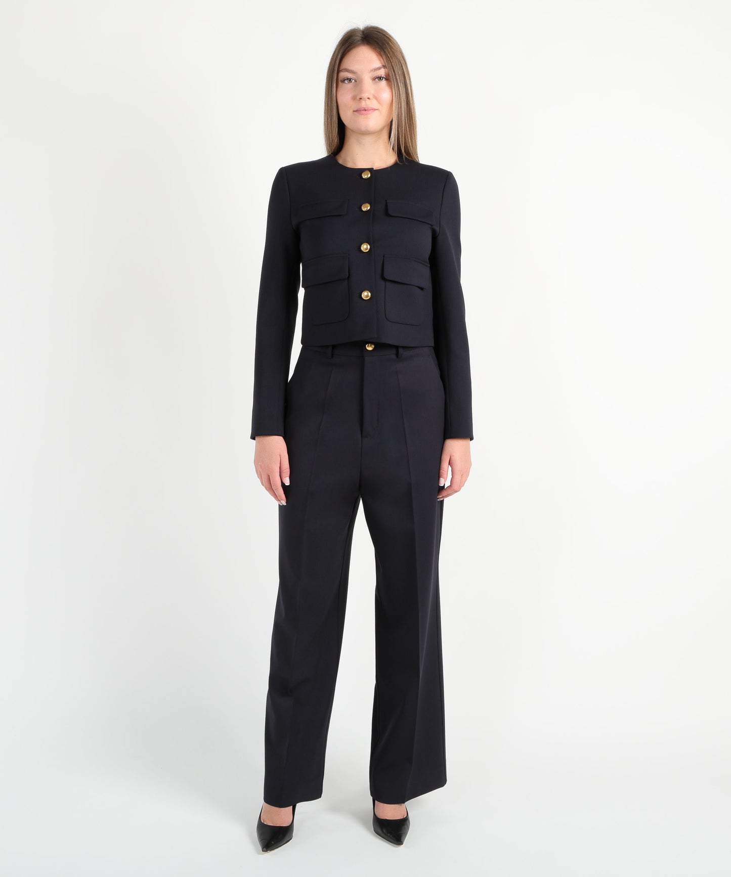 P.A.R.O.S.H. Pantalone ampio con bottone