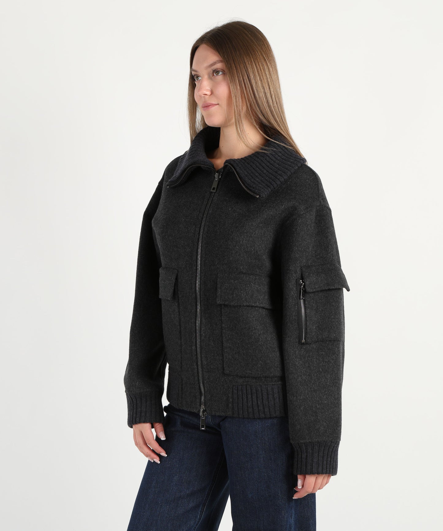P.A.R.O.S.H. Giubbotto con zip e colletto