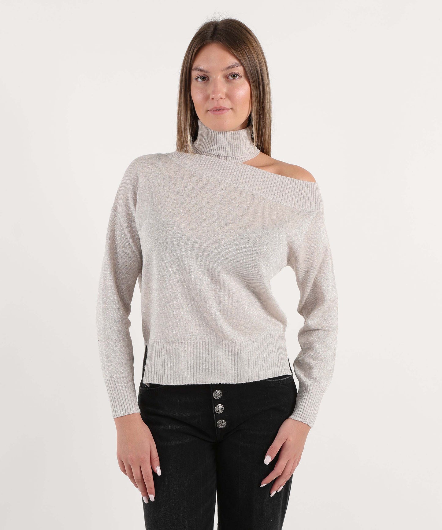 D.EXTERIOR Maglia scollo asimmetrico