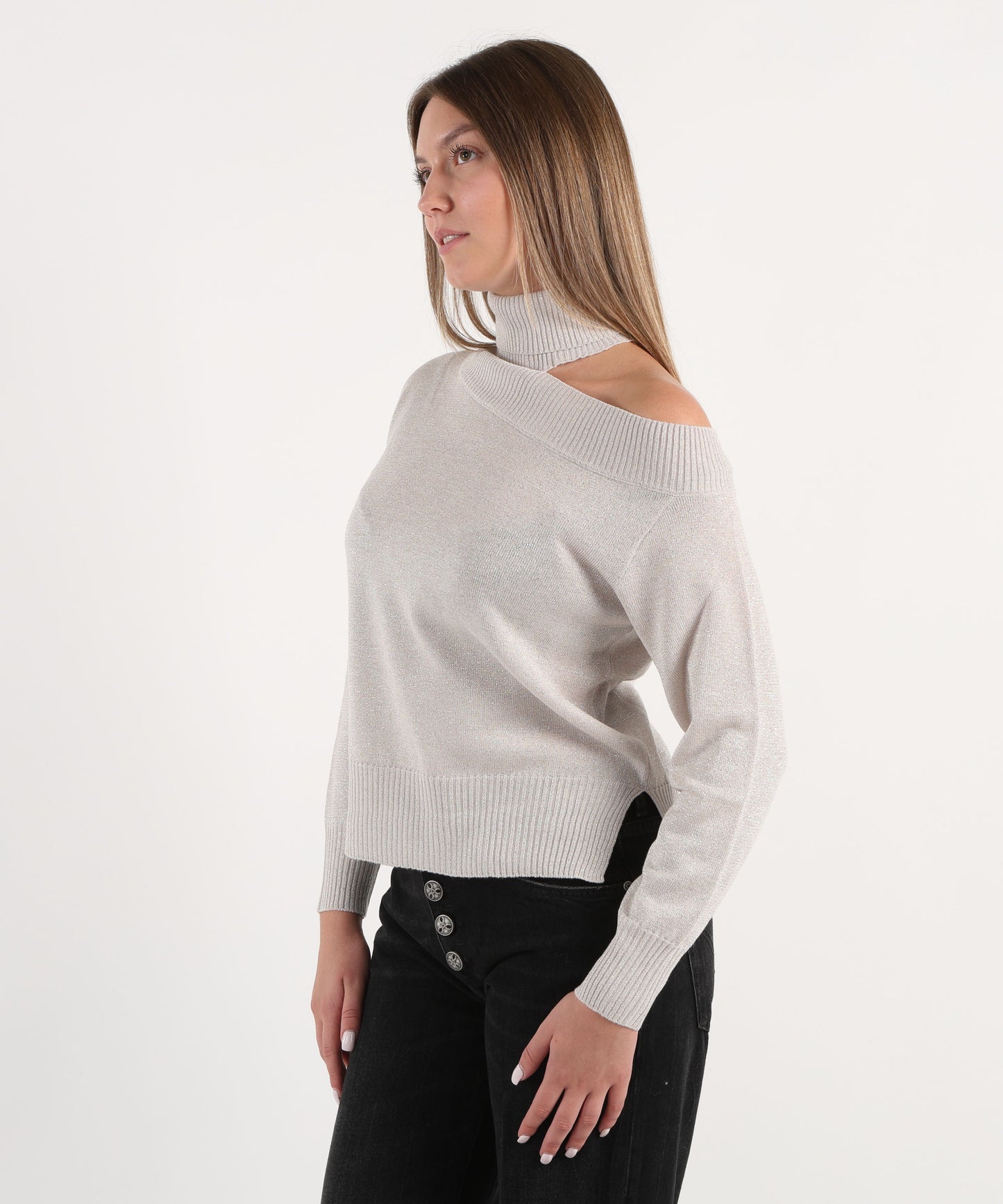 D.EXTERIOR Maglia scollo asimmetrico