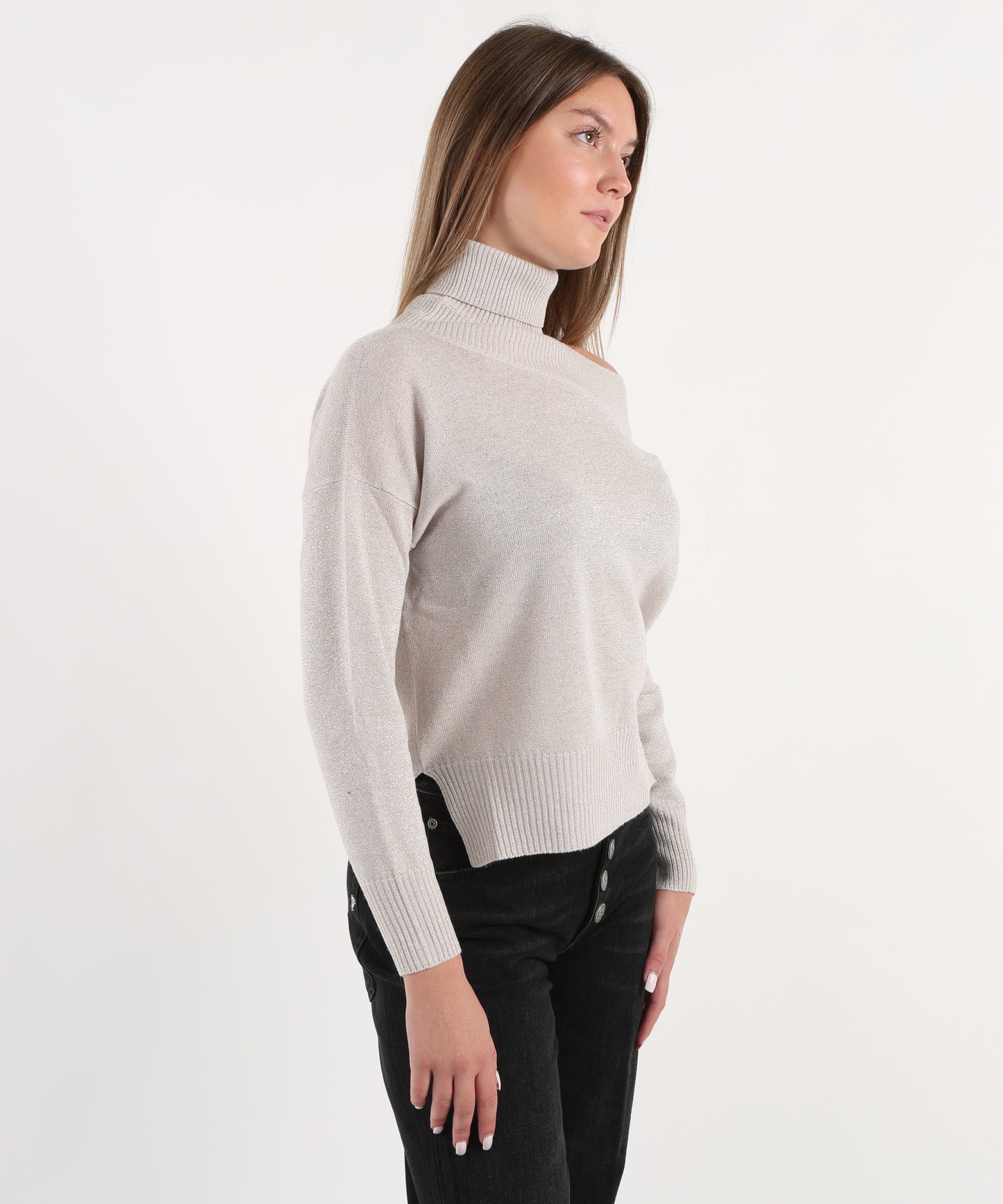 D.EXTERIOR Maglia scollo asimmetrico