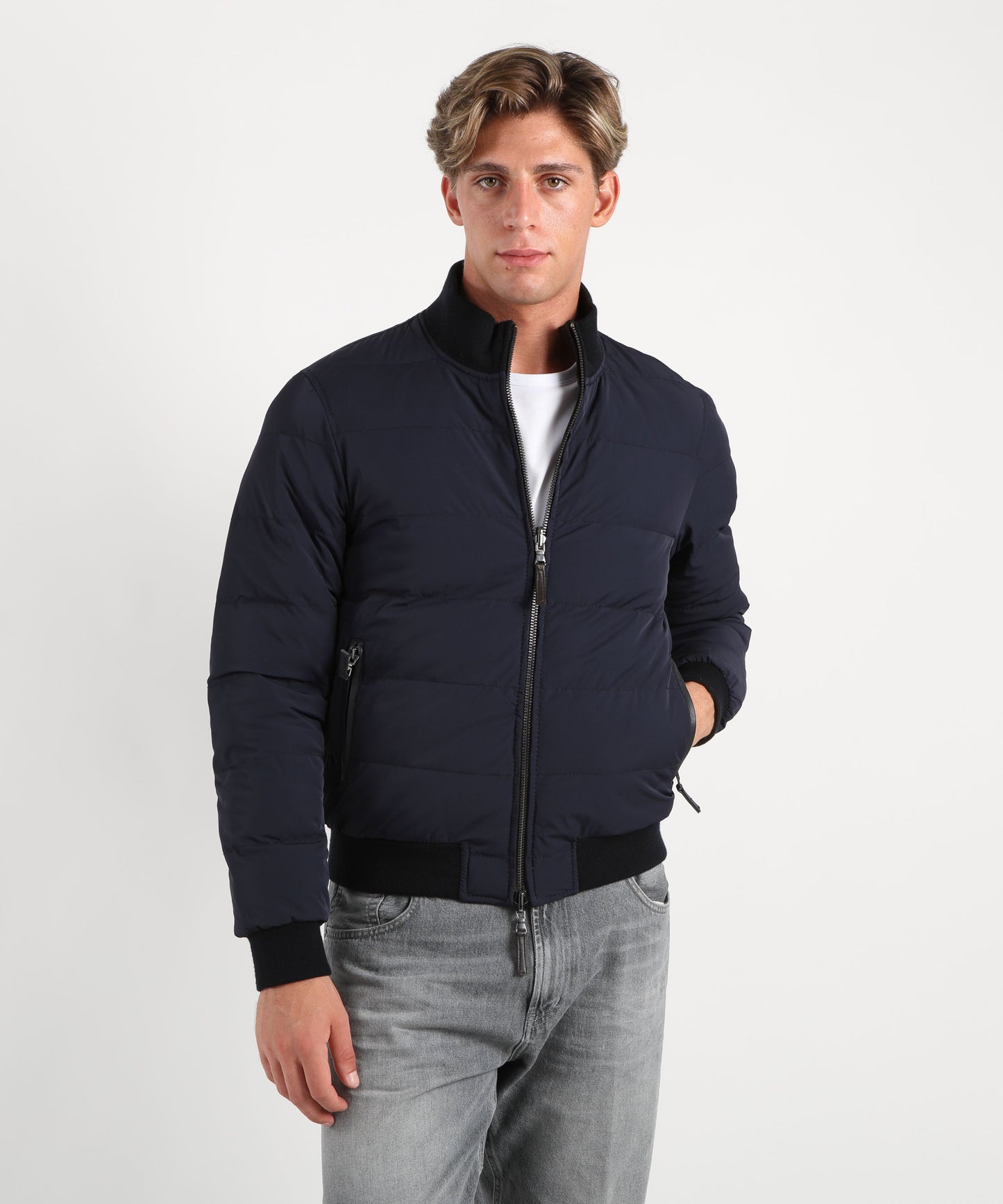 THE JACK LEATHERS Bomber in pelle reversibile