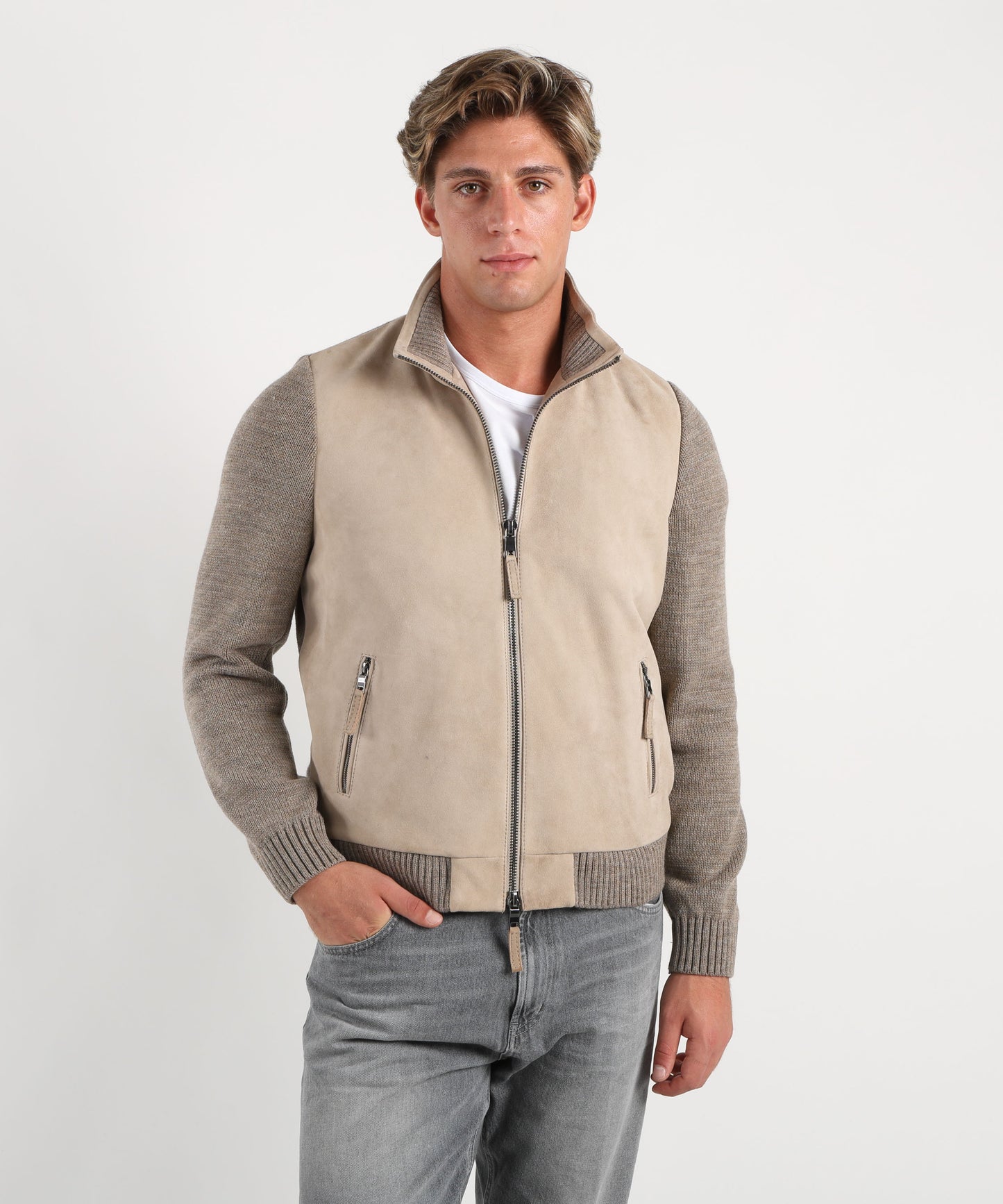 THE JACK LEATHERS Giubbino doppio tessuto