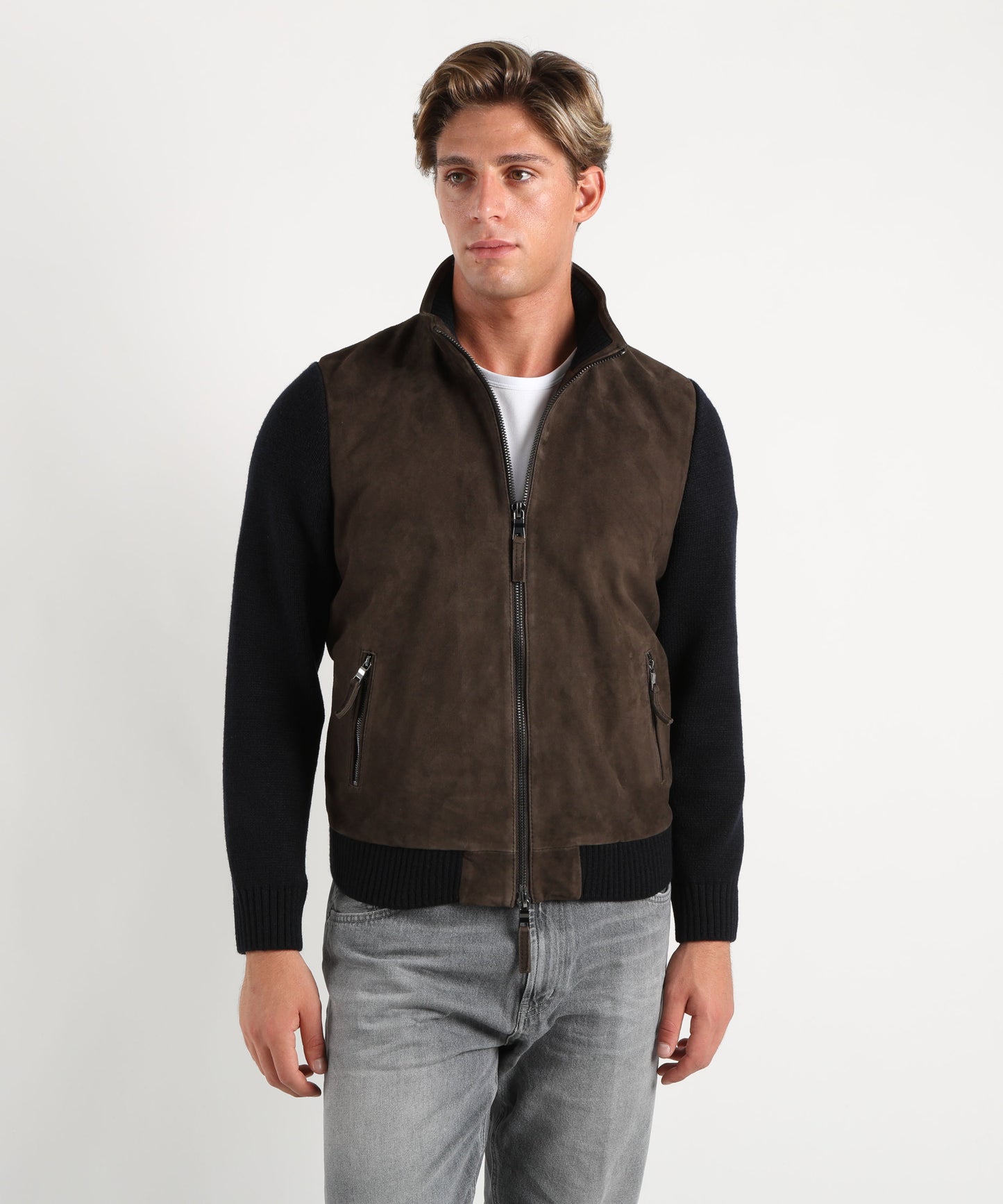 THE JACK LEATHERS Giubbino doppio tessuto