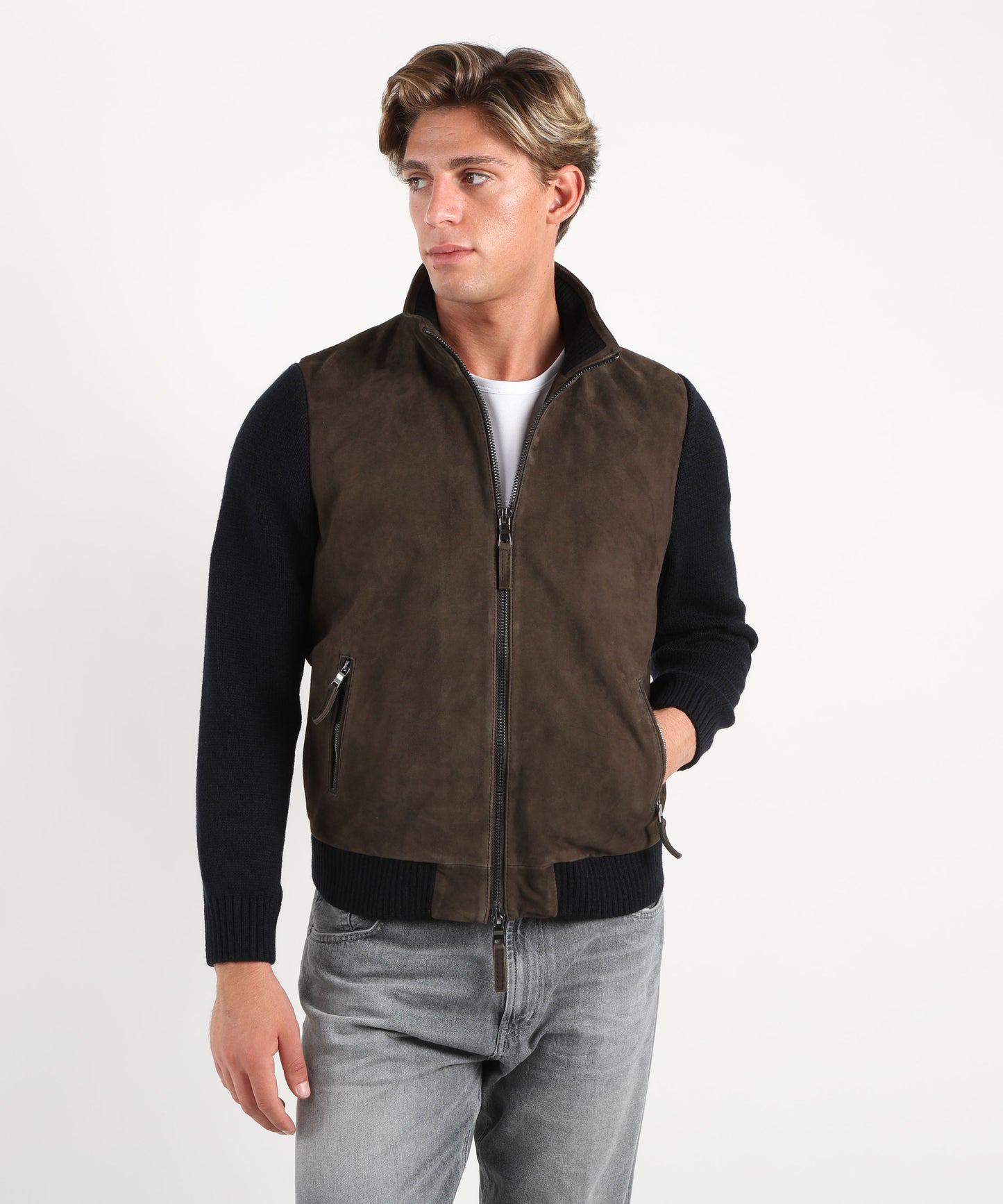 THE JACK LEATHERS Giubbino doppio tessuto