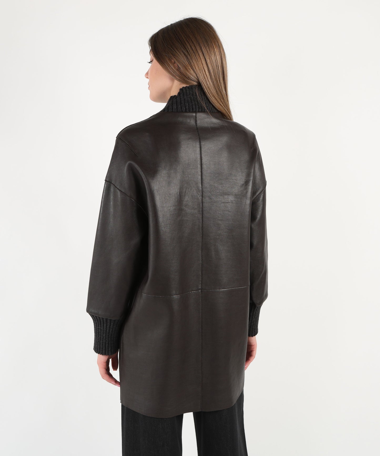 THE JACKIE LEATHERS Giacca lunga in pelle