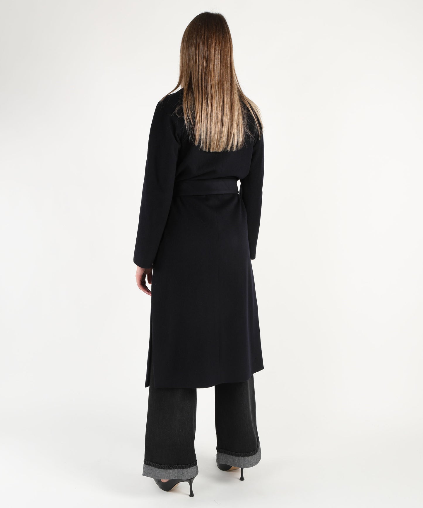 MARINO Cappotto lungo con cintura