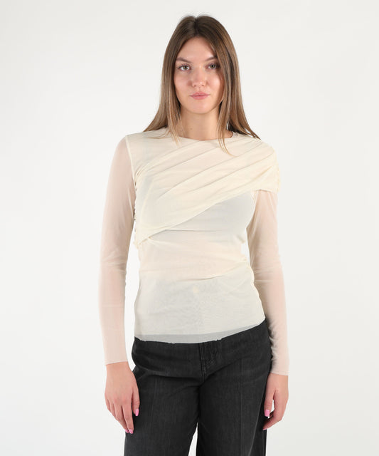 MEIMEI Maglia con tessuto doppiato