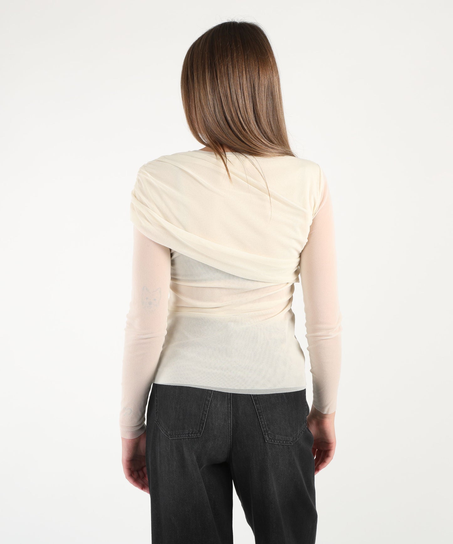 MEIMEI Maglia con tessuto doppiato
