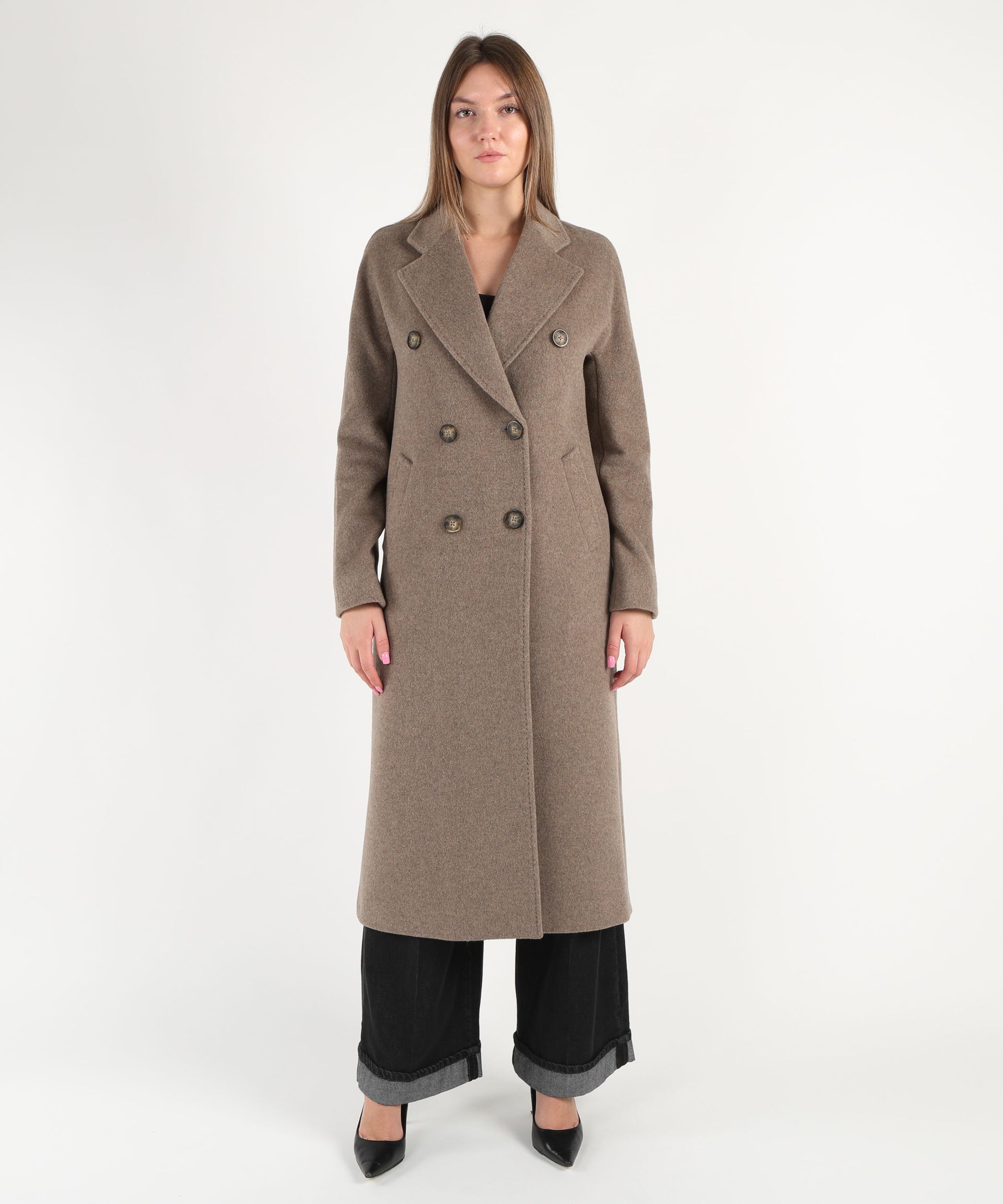 MARINO Cappotto lungo doppiopetto