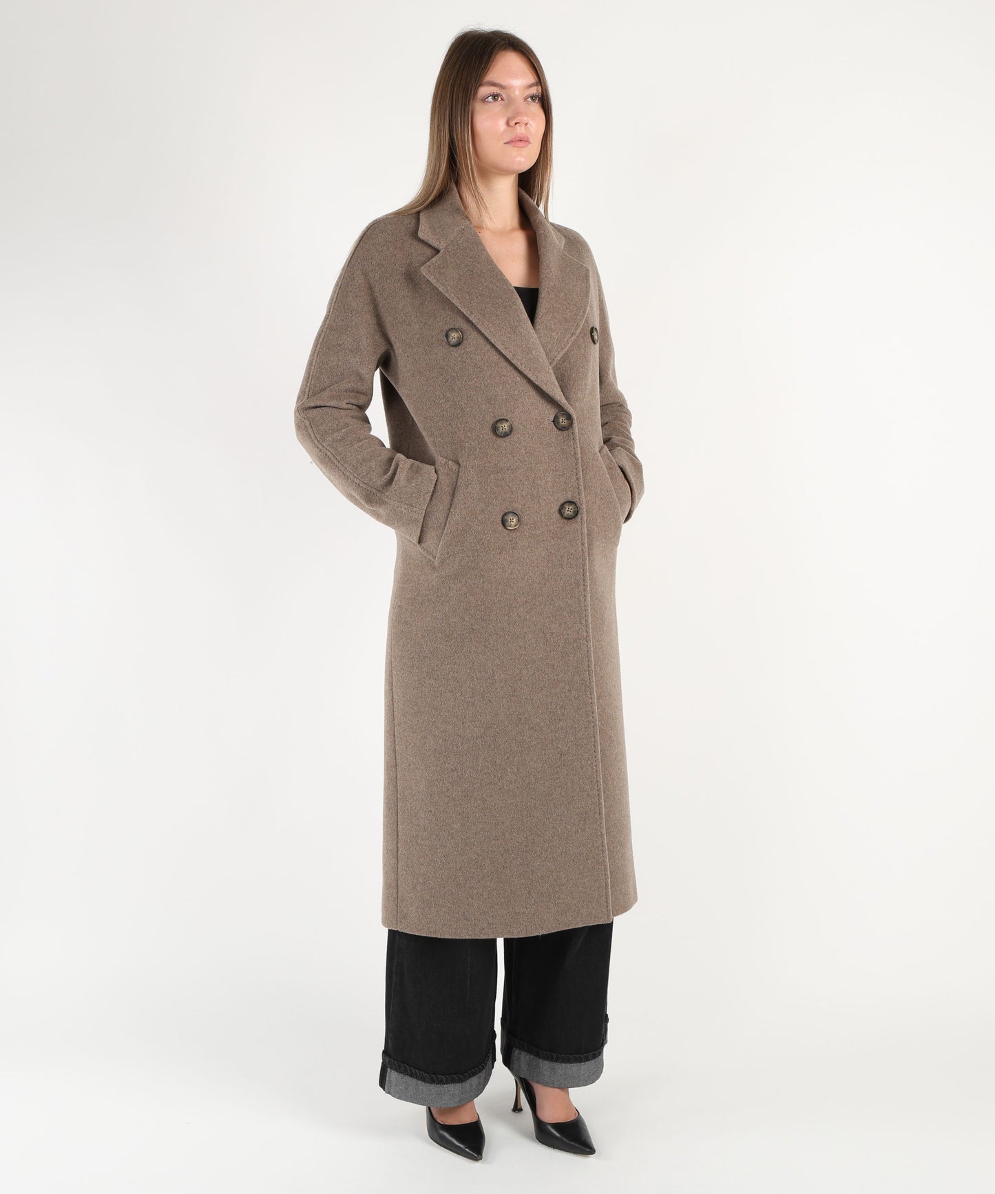 MARINO Cappotto lungo doppiopetto
