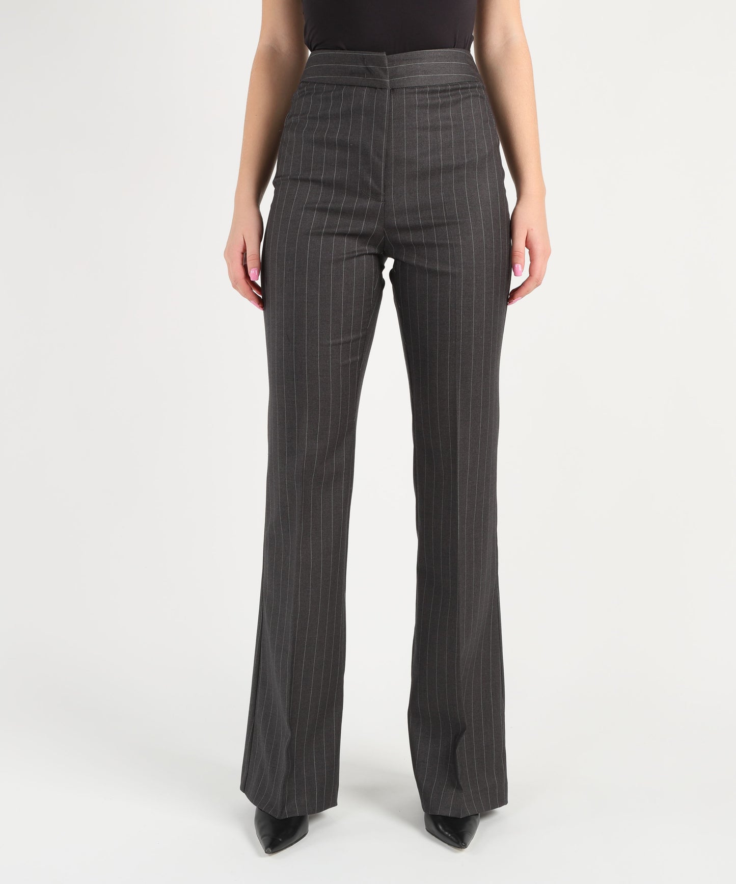 SILENCE LIMITED Pantalone stripe flare