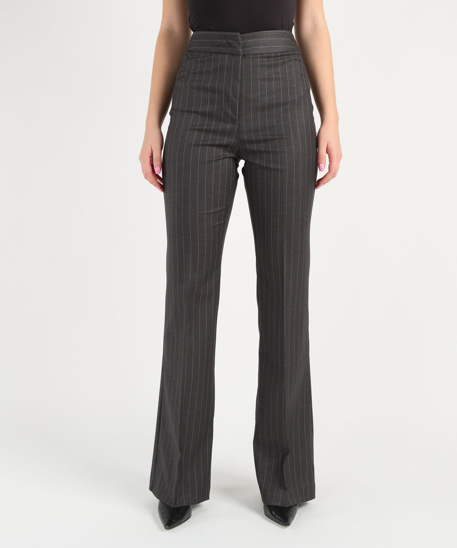 SILENCE LIMITED Pantalone stripe flare
