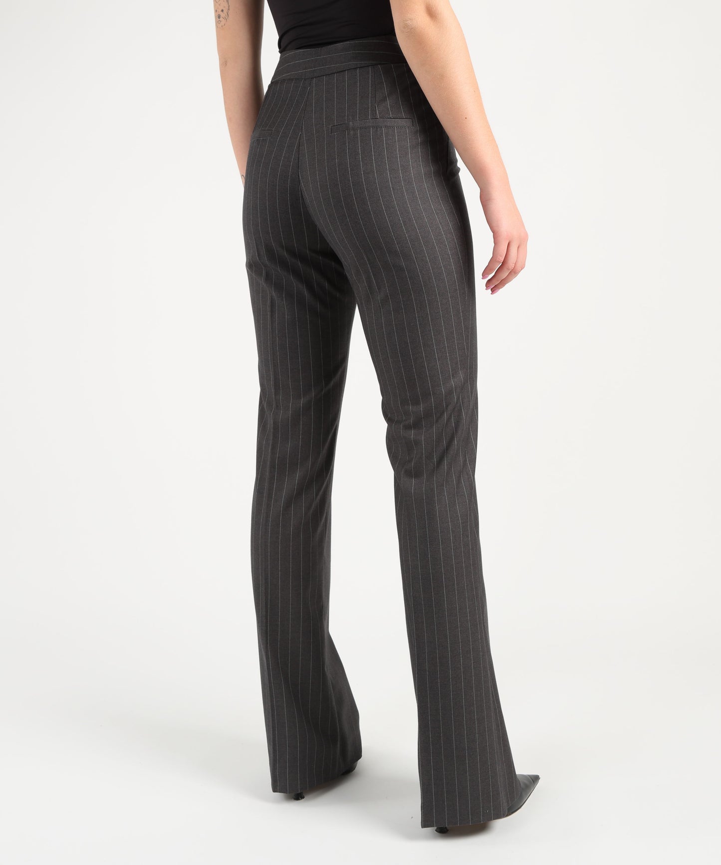 SILENCE LIMITED Pantalone stripe flare