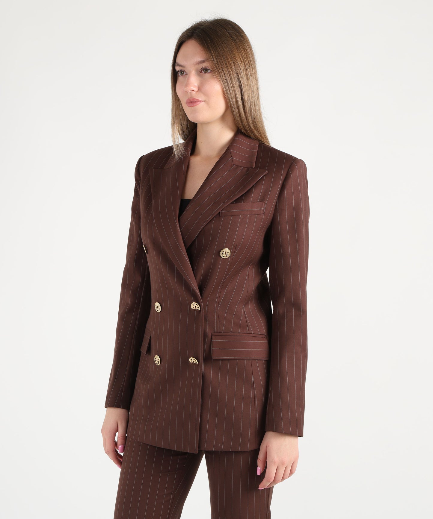 SILENCE LIMITED stripe blazer