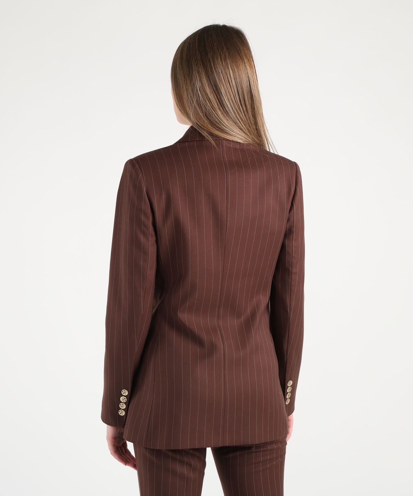 SILENCE LIMITED stripe blazer