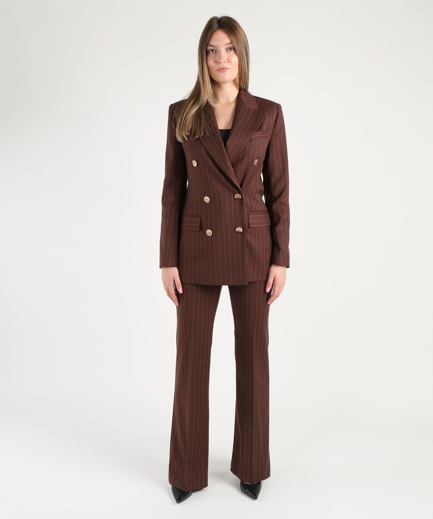 SILENCE LIMITED stripe blazer