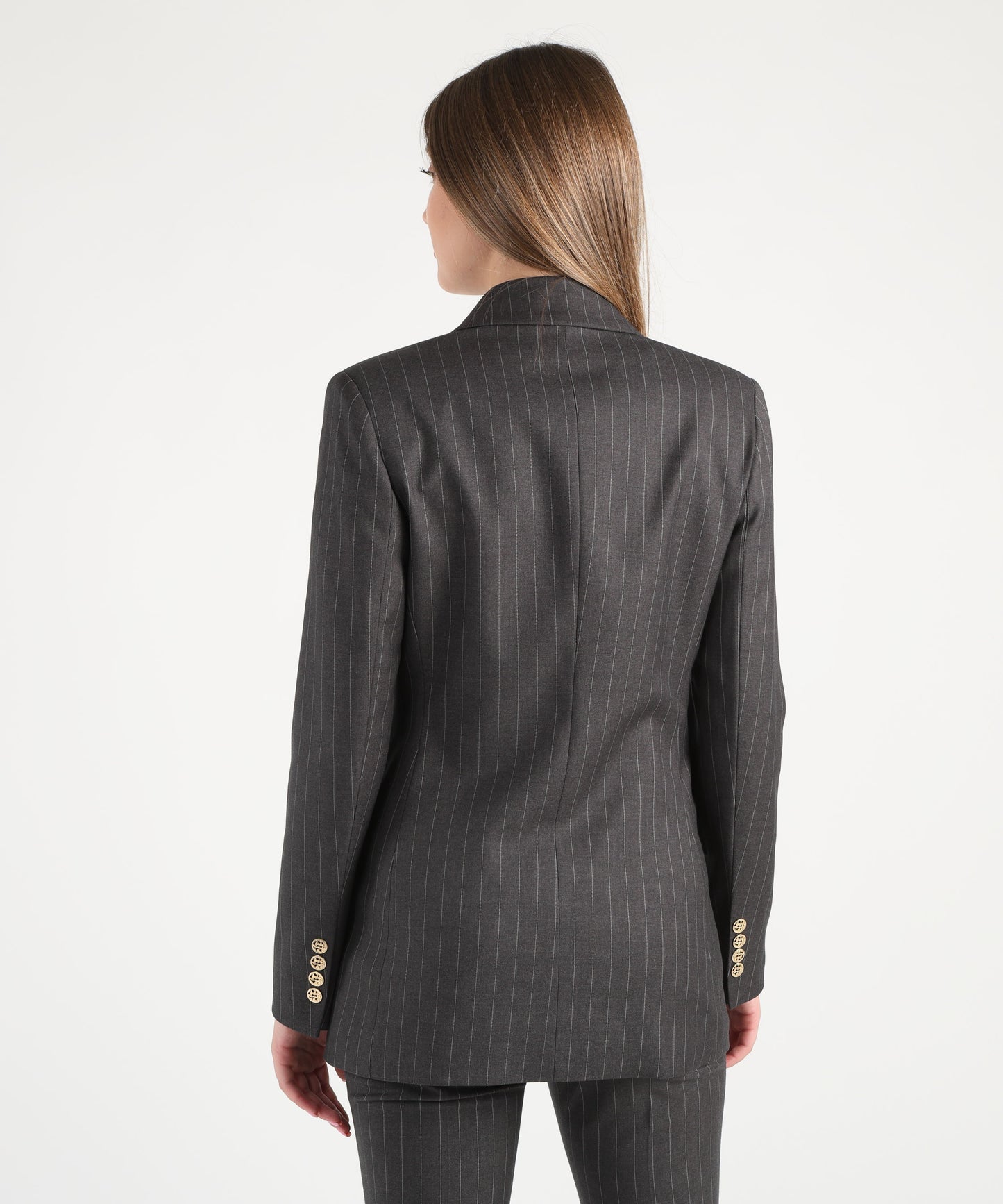 SILENCE LIMITED stripe blazer