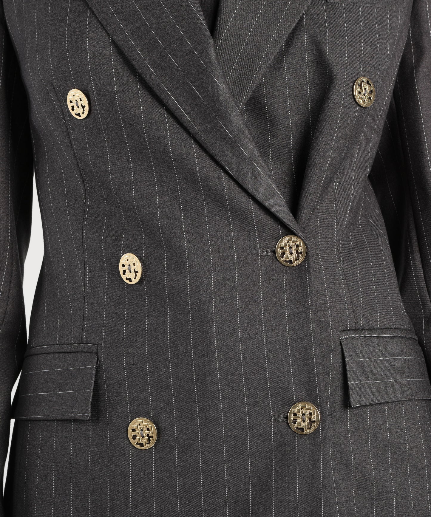 SILENCE LIMITED stripe blazer