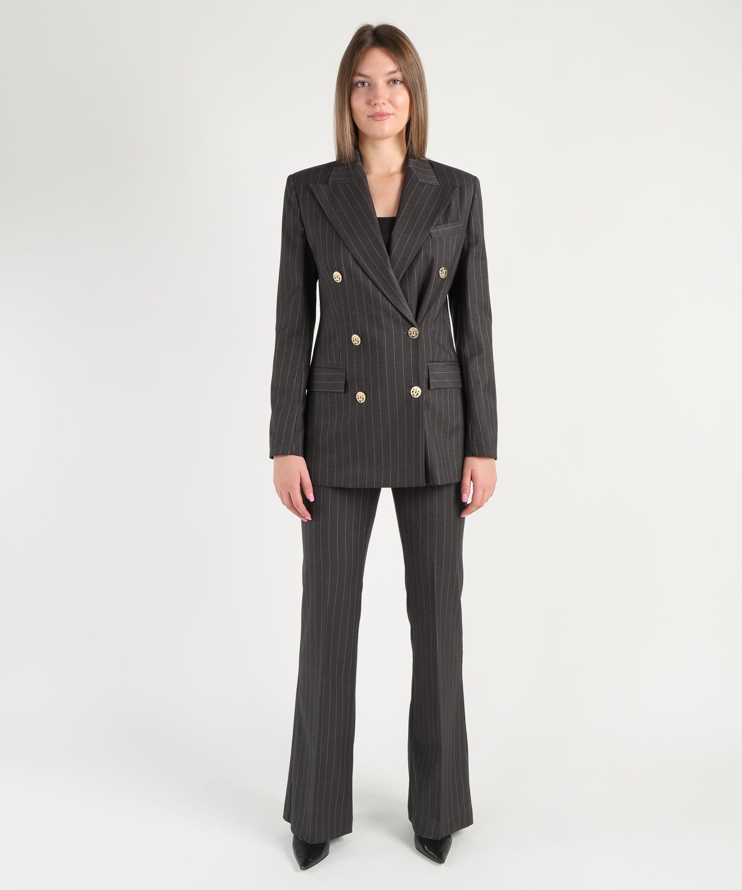 SILENCE LIMITED stripe blazer