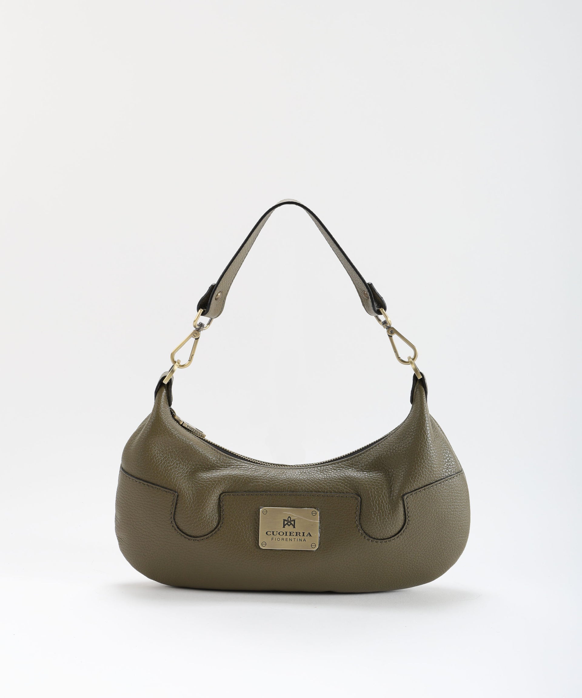 CUOIERIA FIORENTINA  Borsa Small Croissant Bella Selleria – Eleganza Urbana in Pelle di Vitello