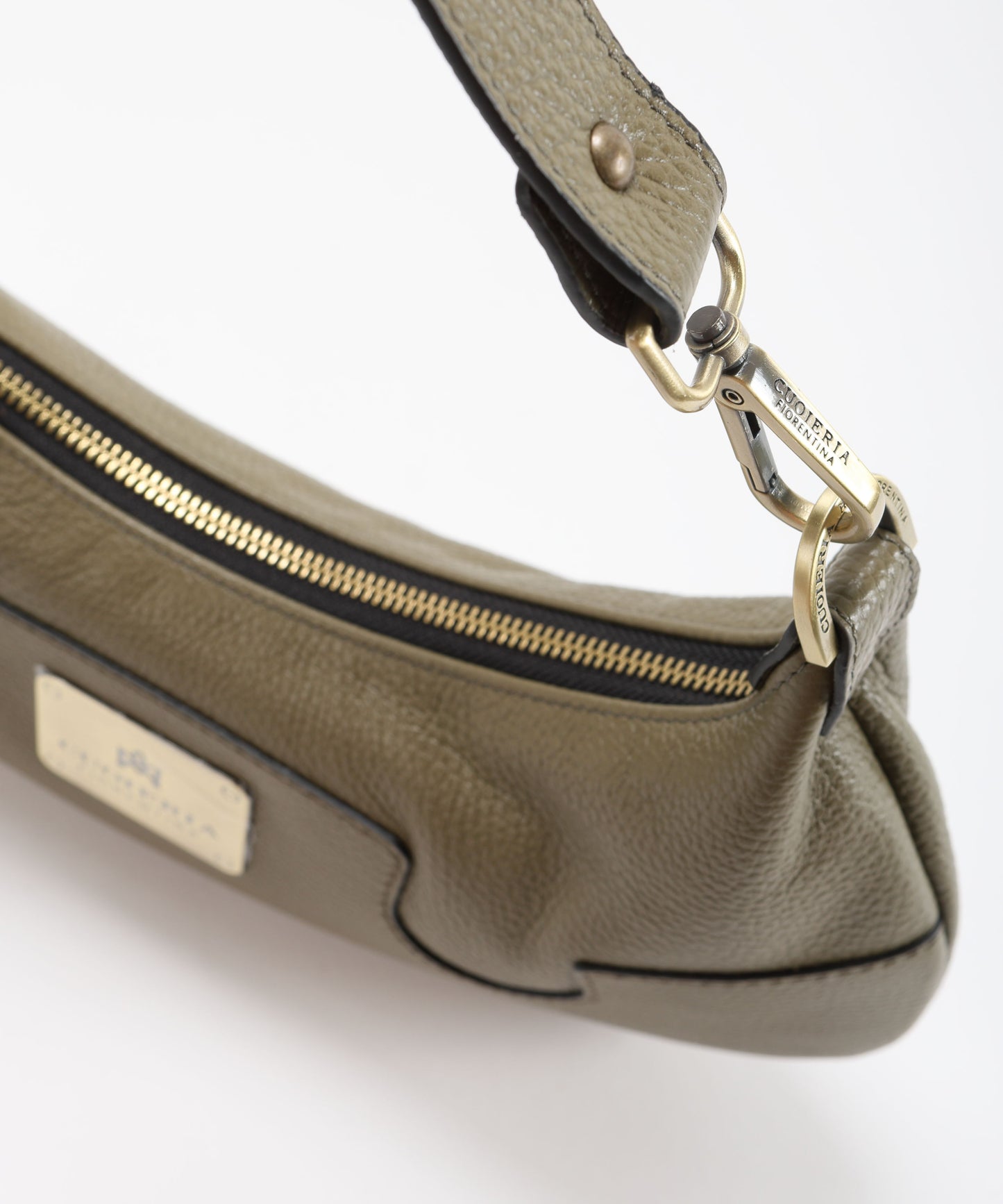 CUOIERIA FIORENTINA  Bella Selleria Small Croissant Bag – Urban Elegance in Calf Leather