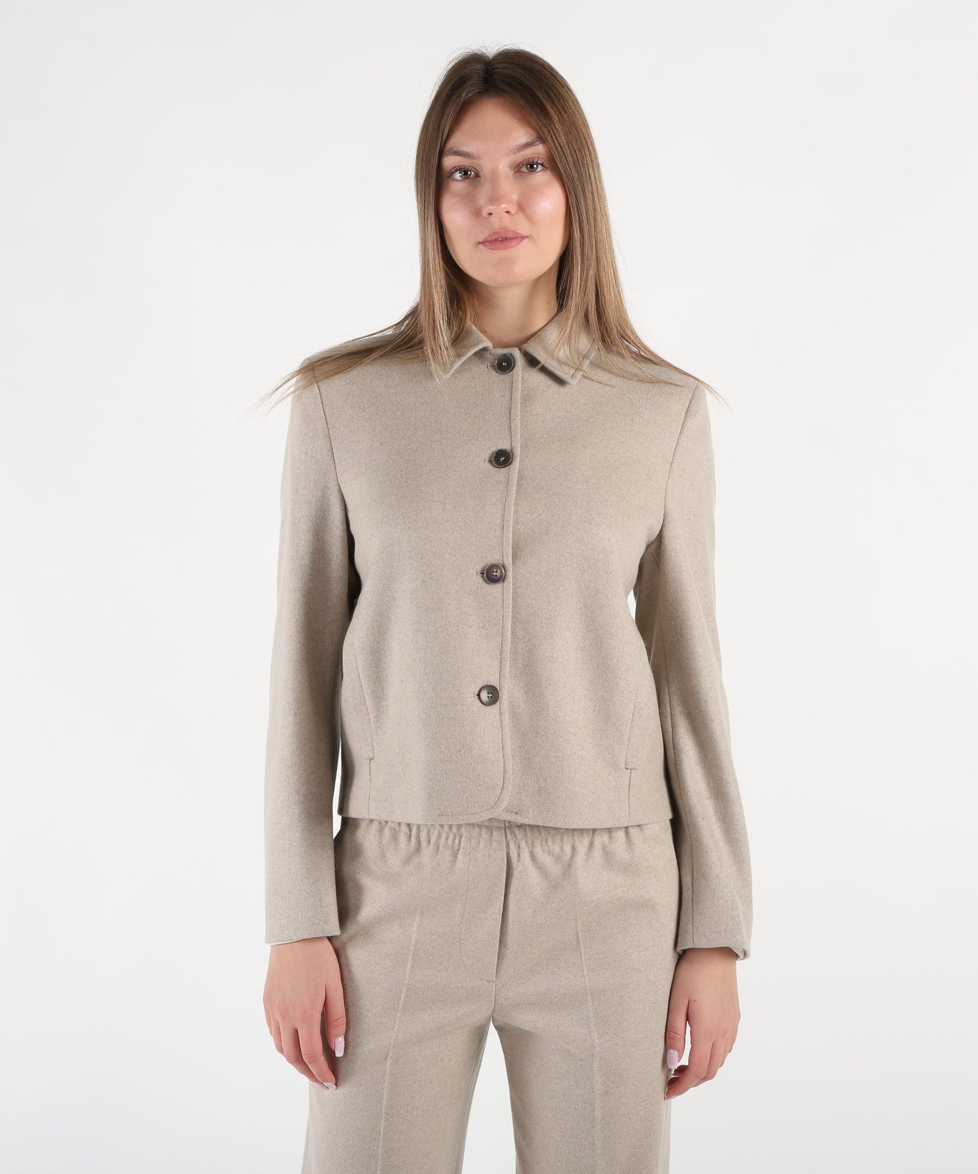 SEVENTY Giacca camicia corta in flanella