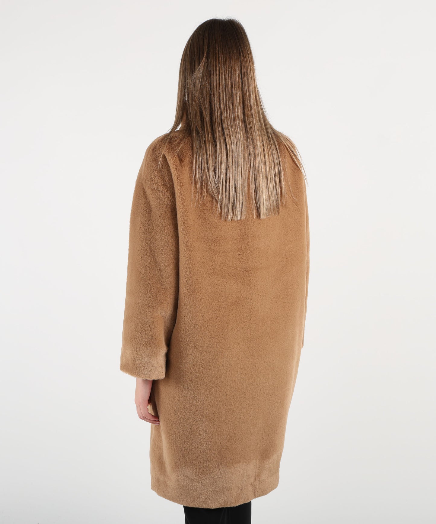 HERNO Cappotto in eco pelliccia