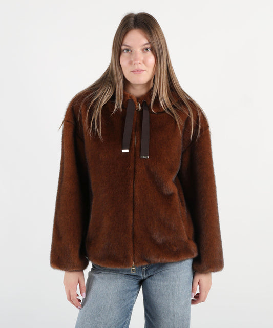HERNO Bomber pelliccia sintetica