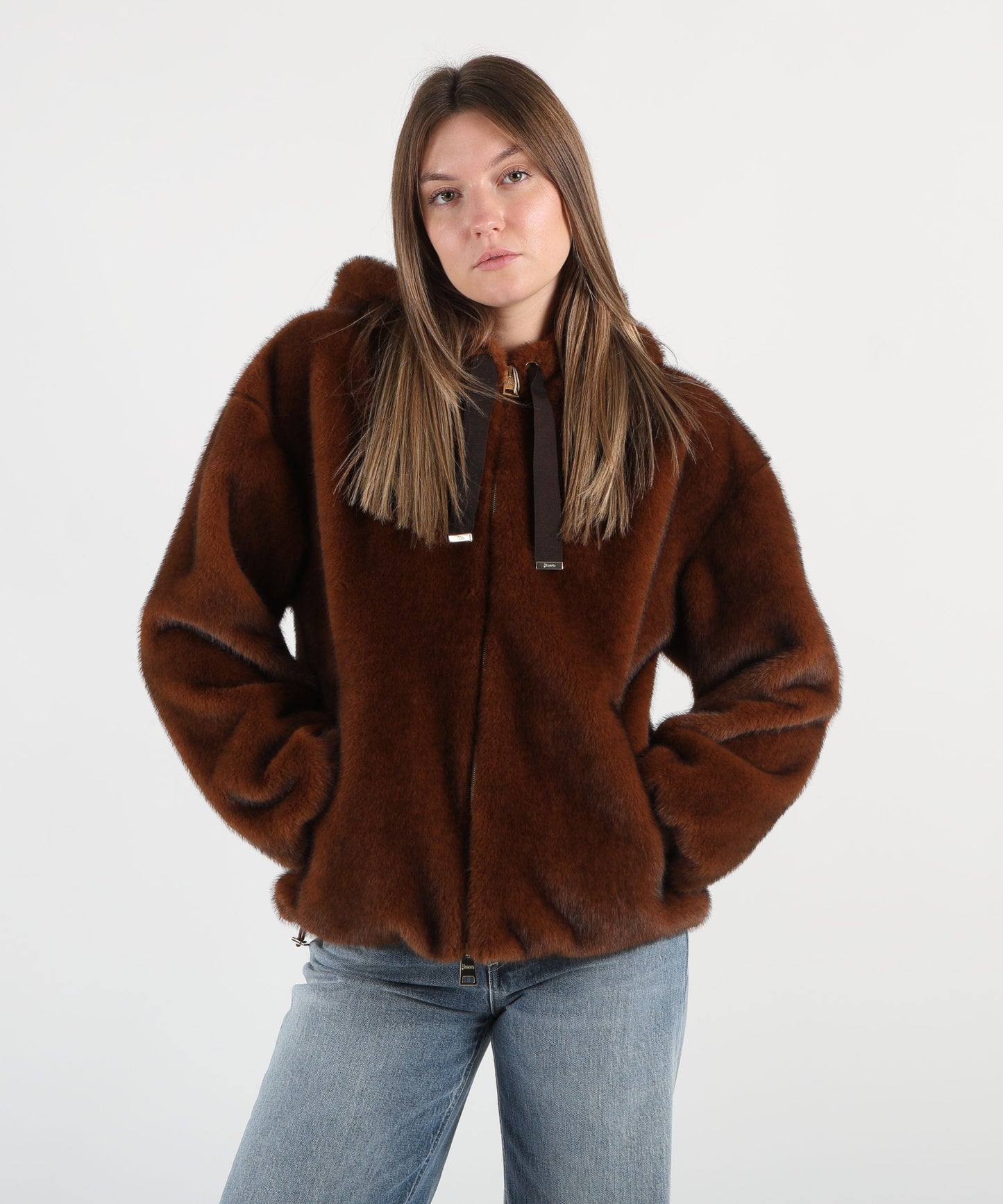 HERNO Bomber pelliccia sintetica