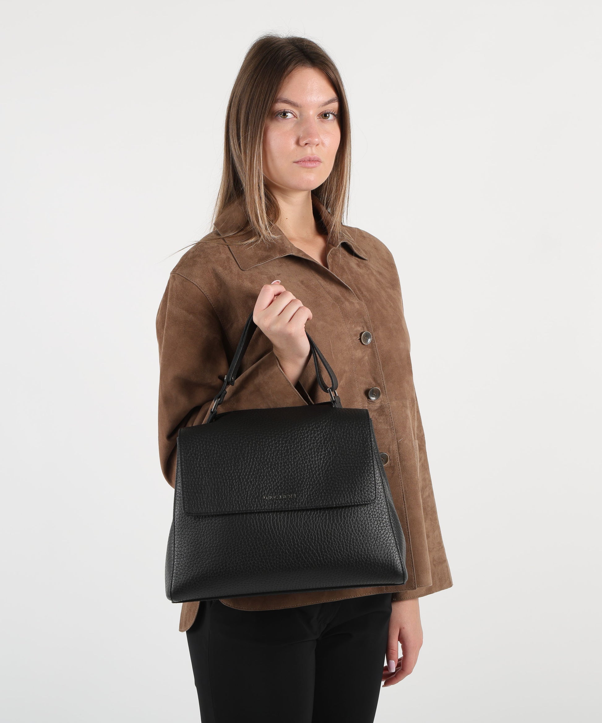 Borse ORCIANI sveva soft media Nero | ORCIANI