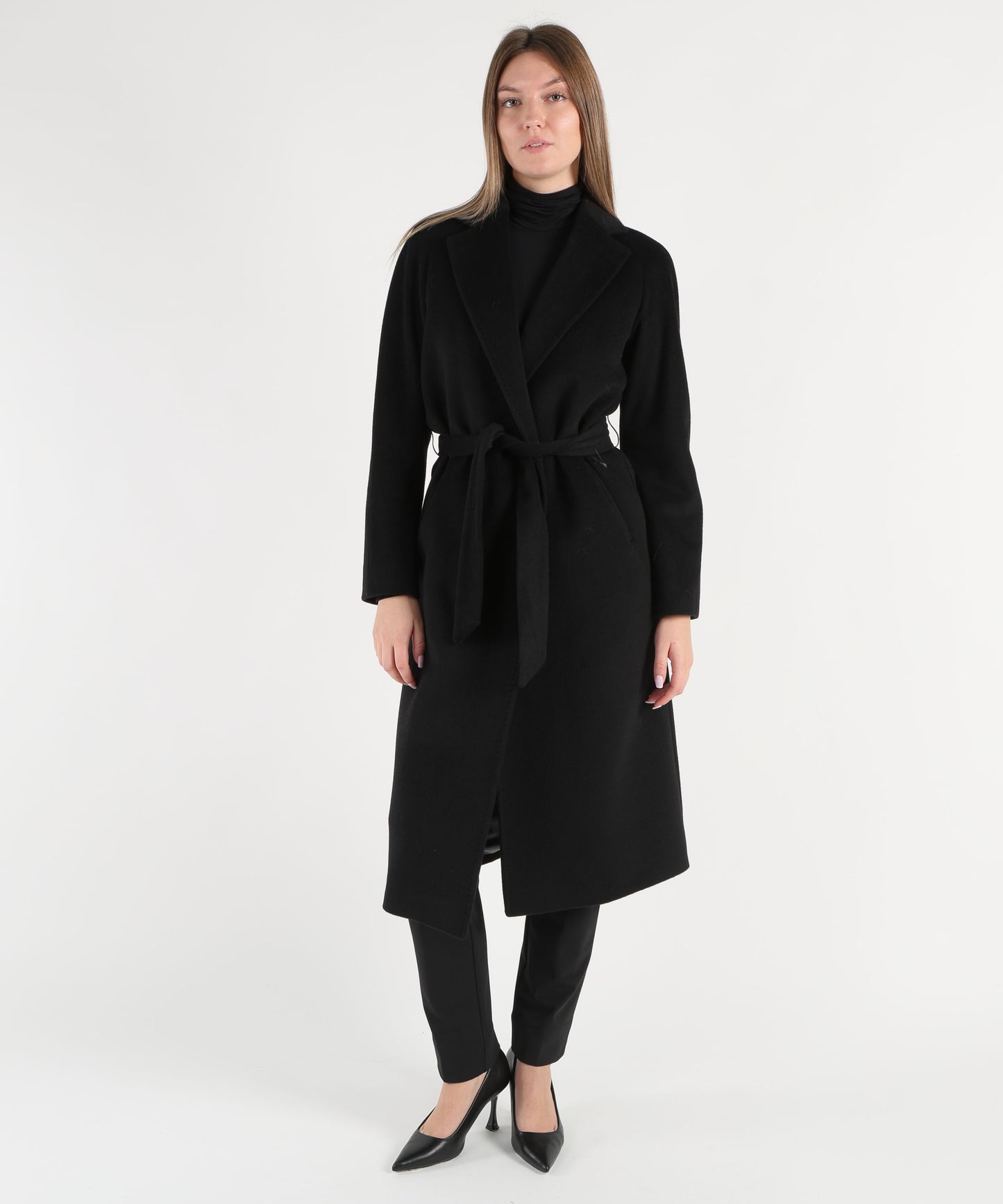 MARINO Cappotto lungo con cintura