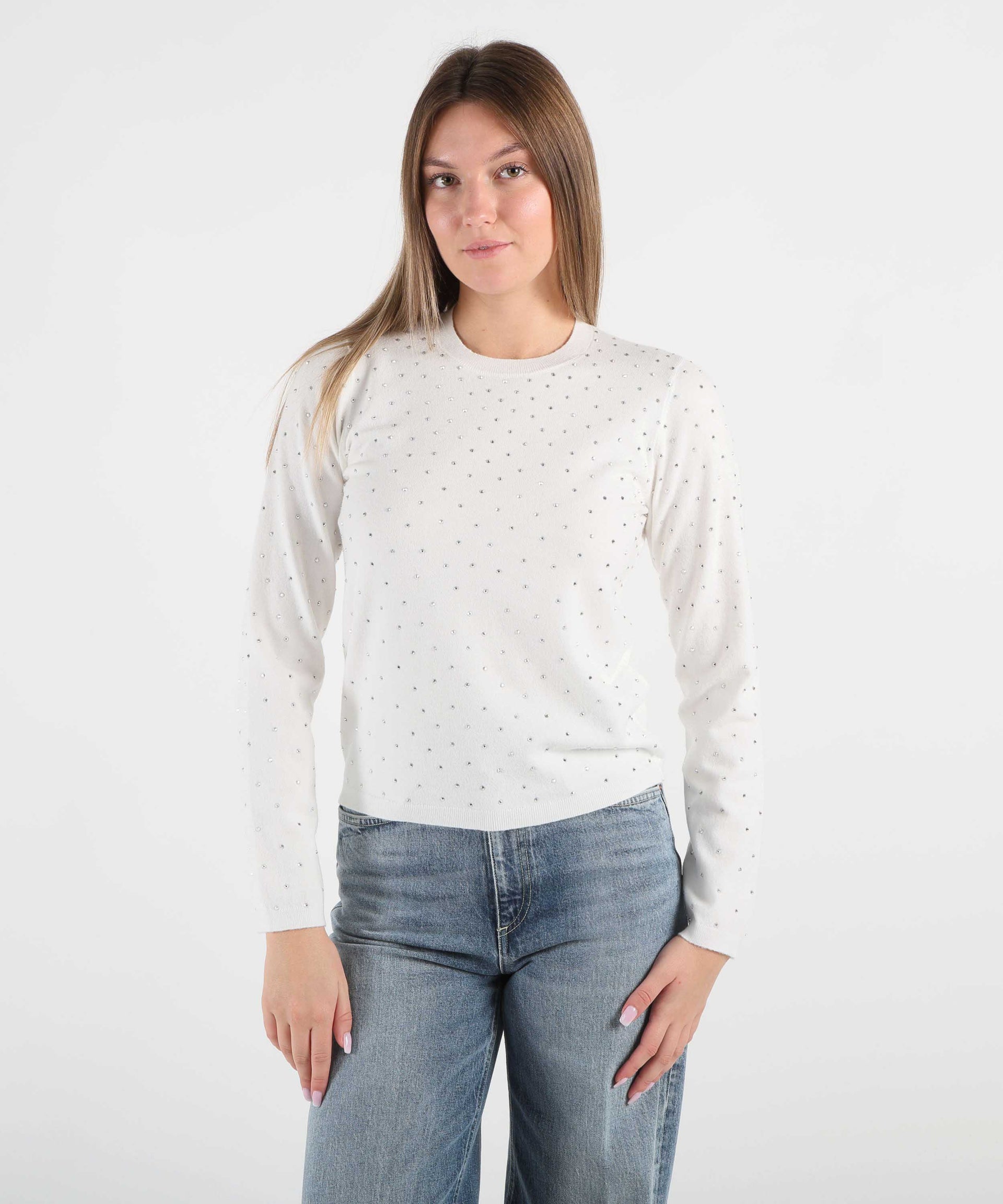 SEVENTY Maglia con cristalli