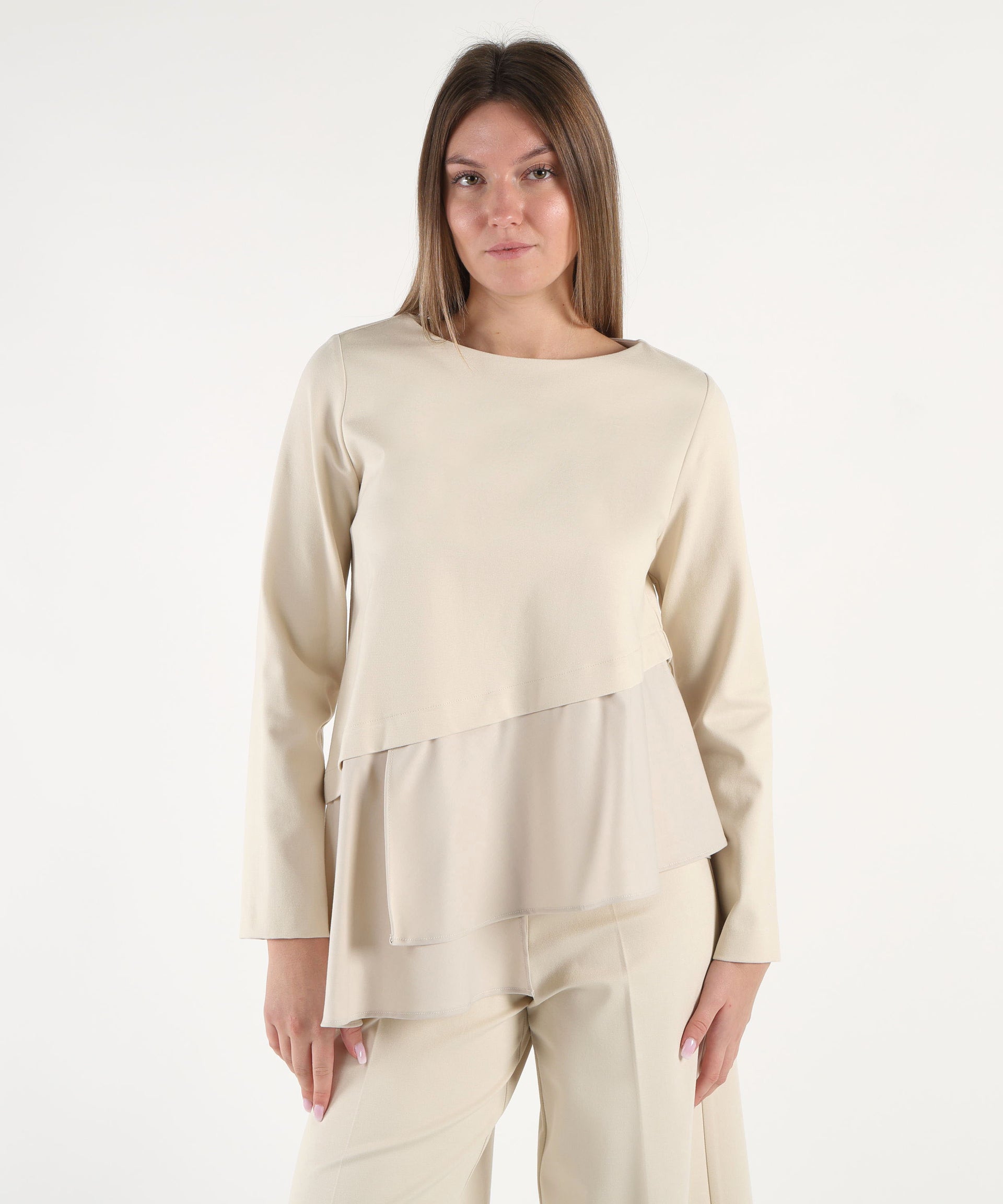 MEIMEI Blusa doppio tessuto