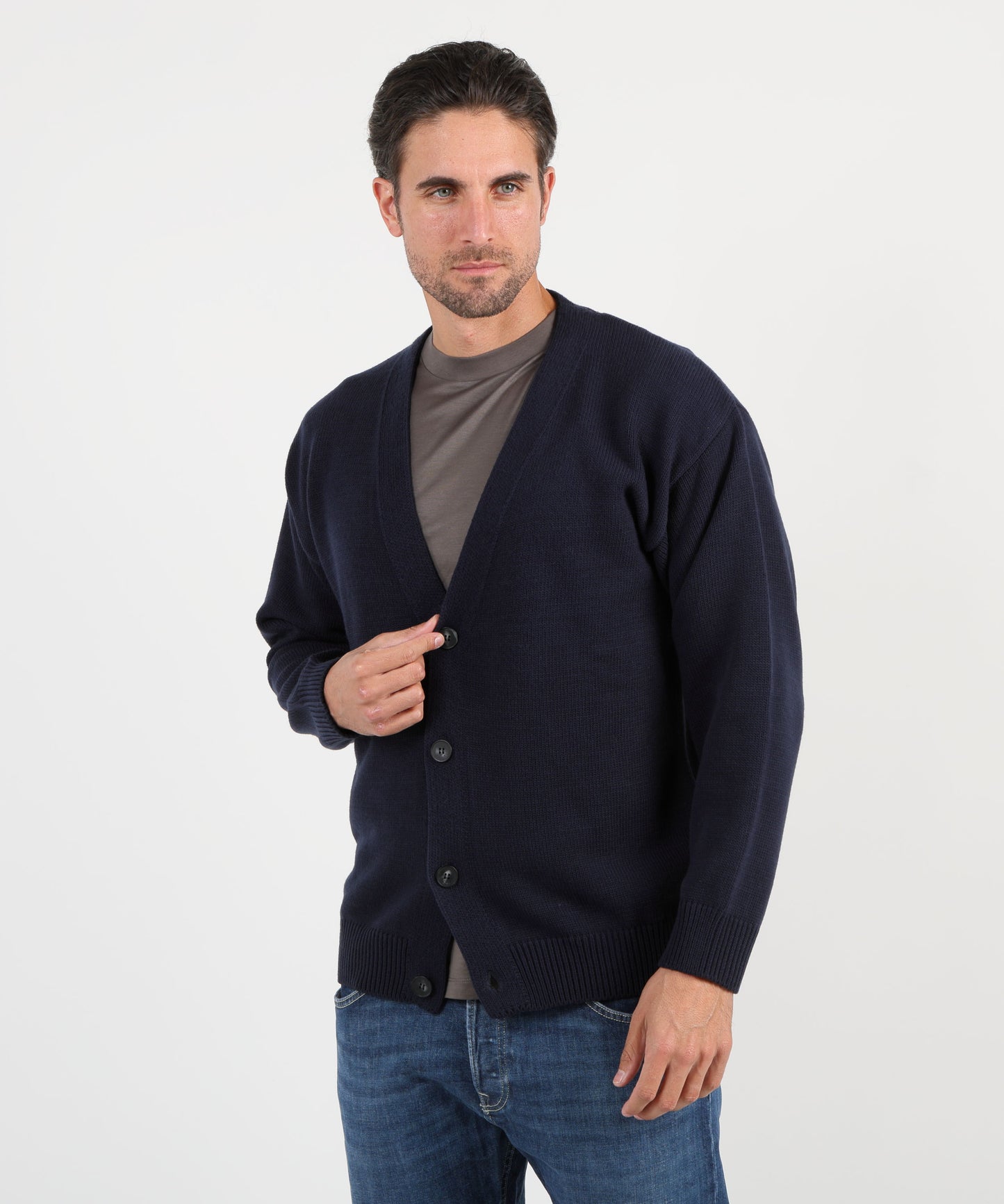 MARINO Cardigan quattro bottoni