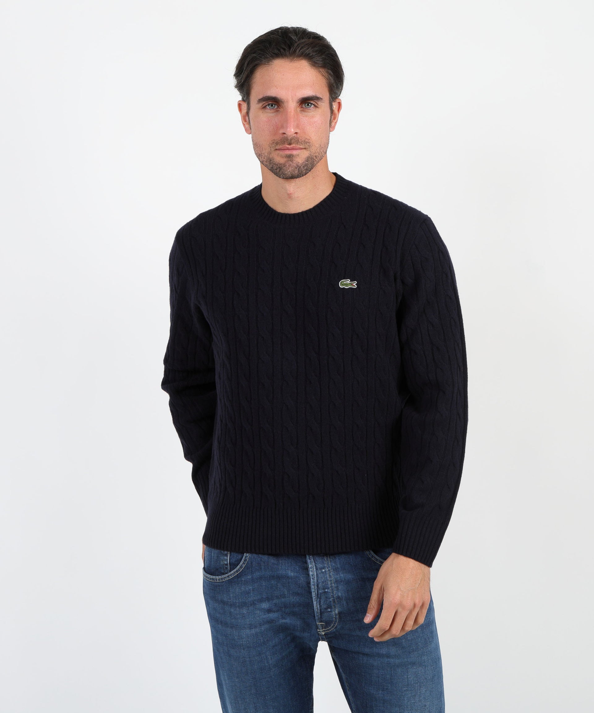 LACOSTE maglia a treccia