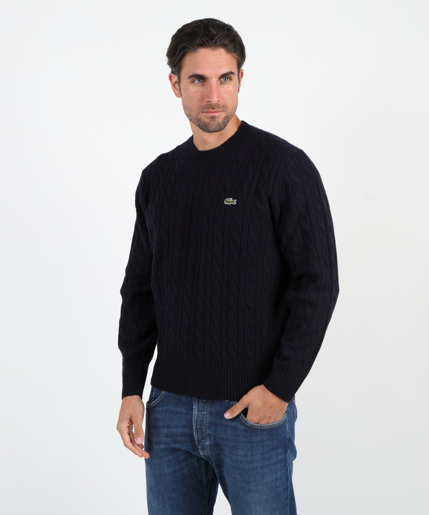 LACOSTE maglia a treccia
