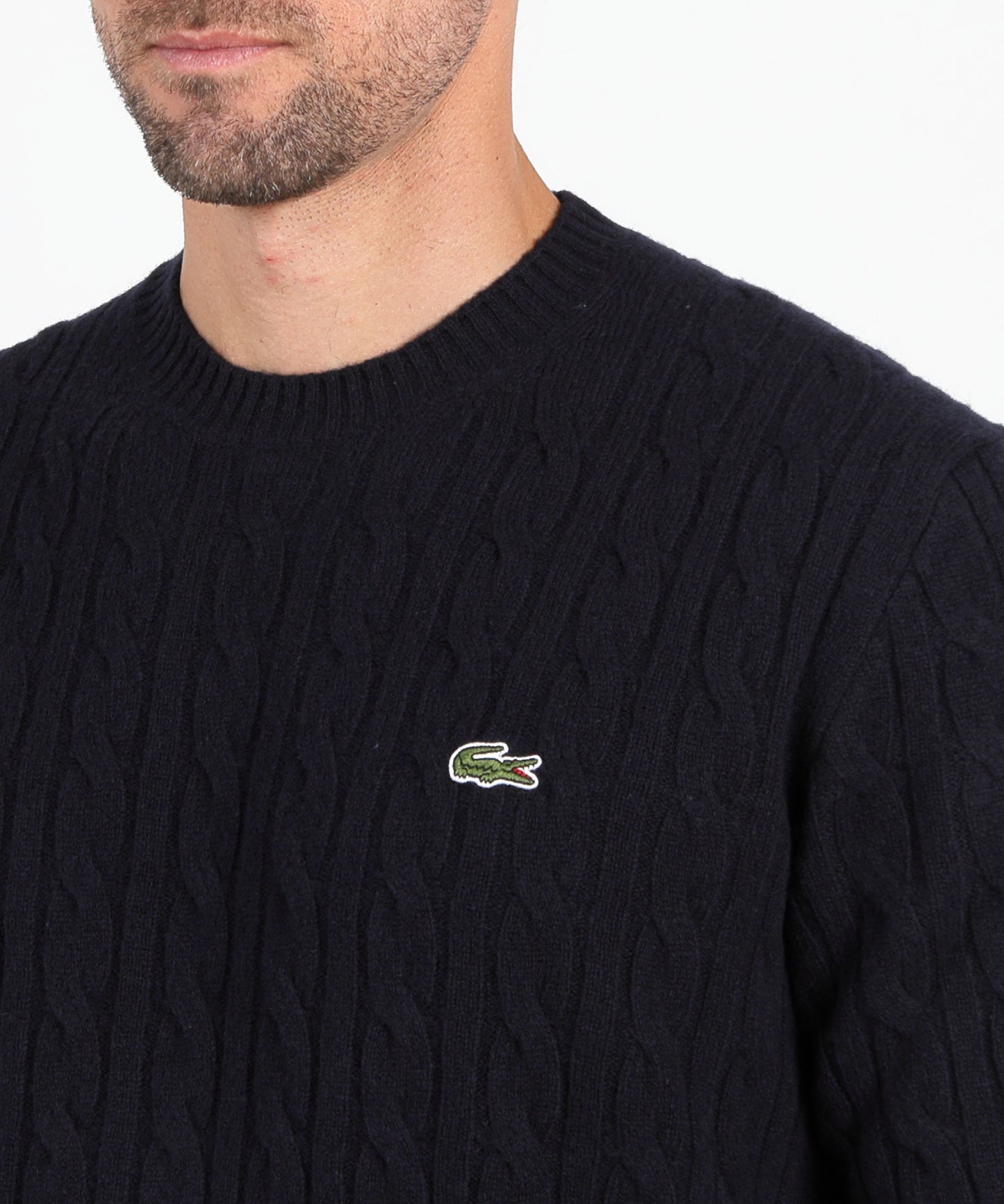 LACOSTE maglia a treccia