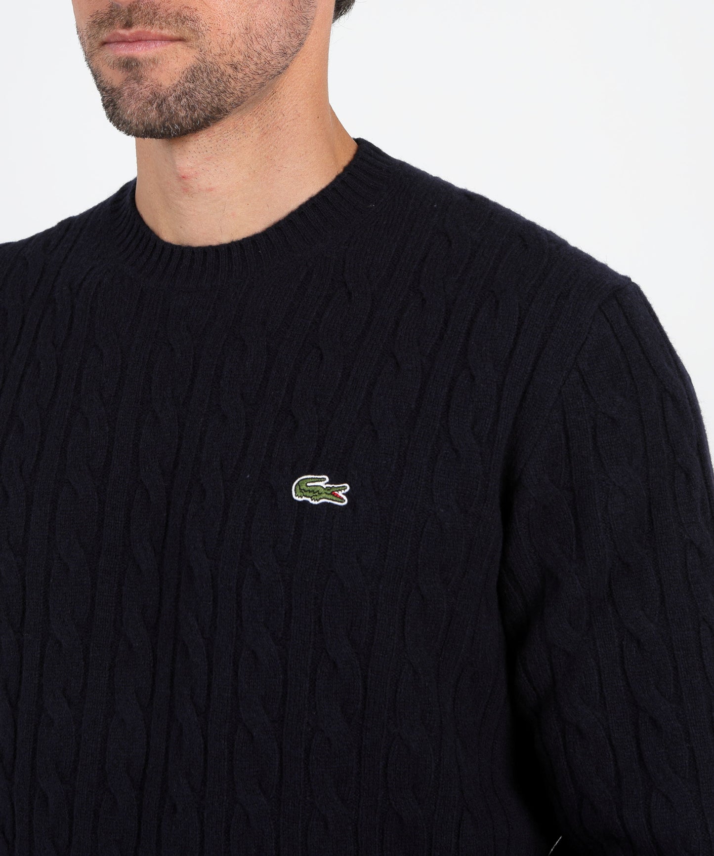 LACOSTE maglia a treccia
